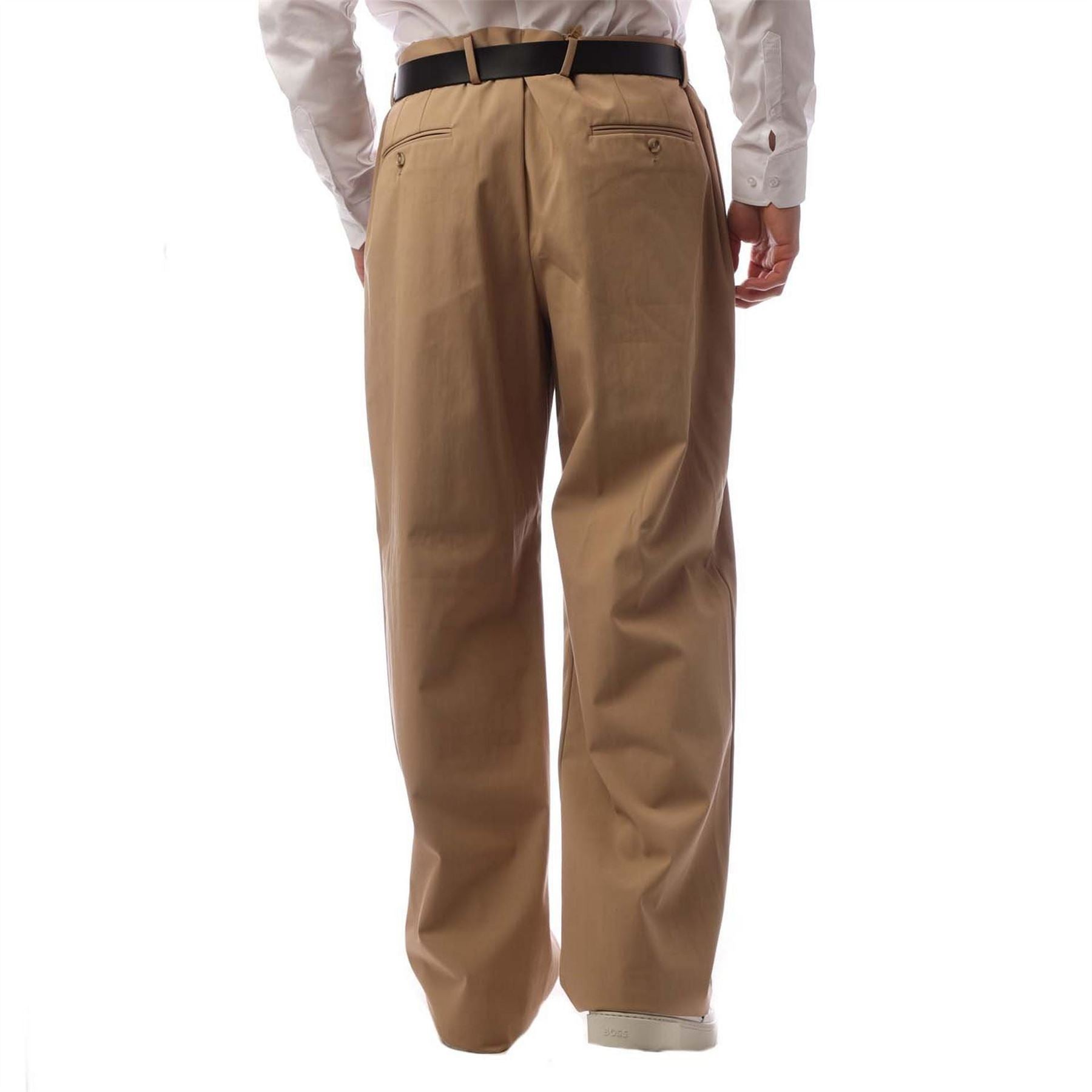 Boss Karliea Solid Patterned Wide Leg Trousers