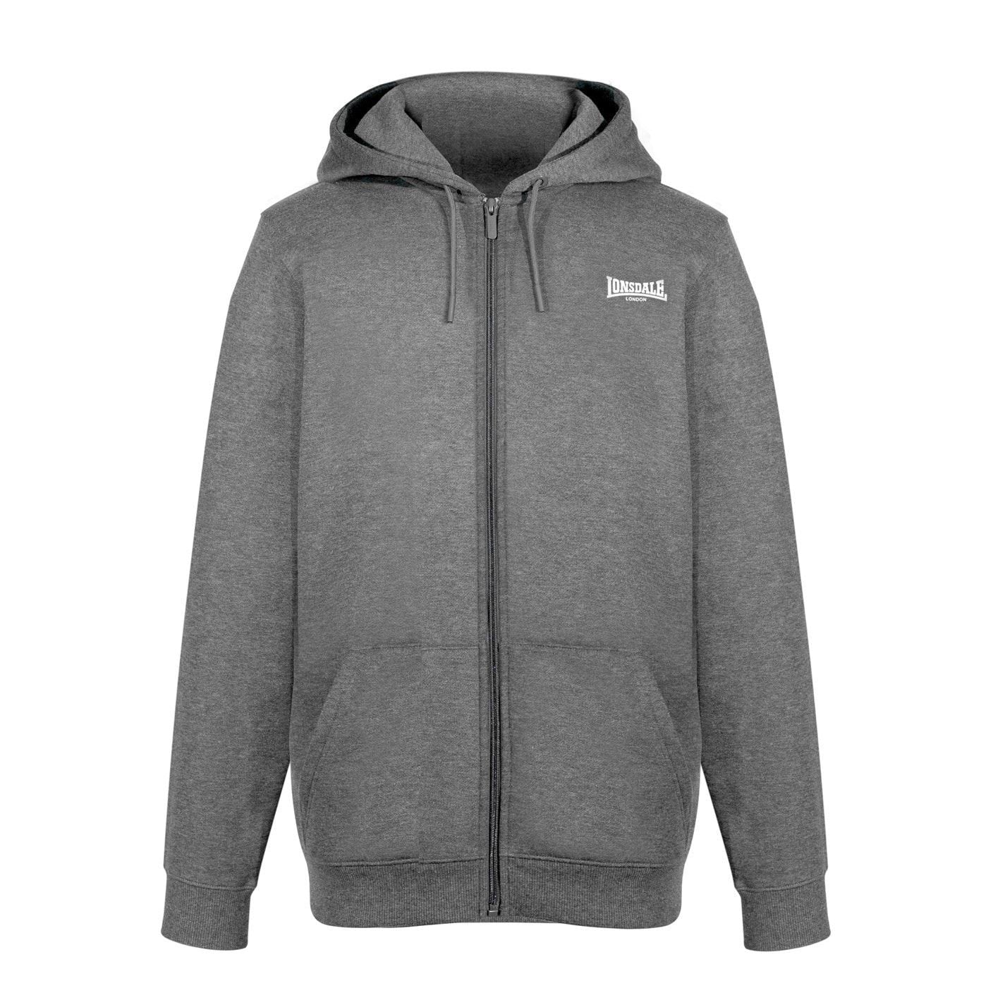 Lonsdale Mens Essential Zip Hoodie
