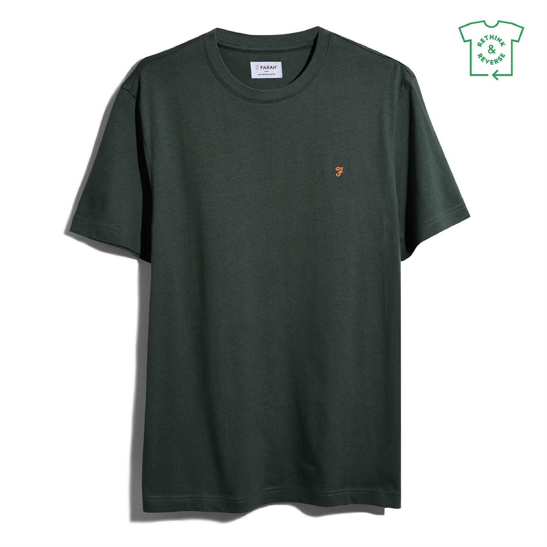 Farah Regular Fit Crew Neck Short Sleeve T-Shirt