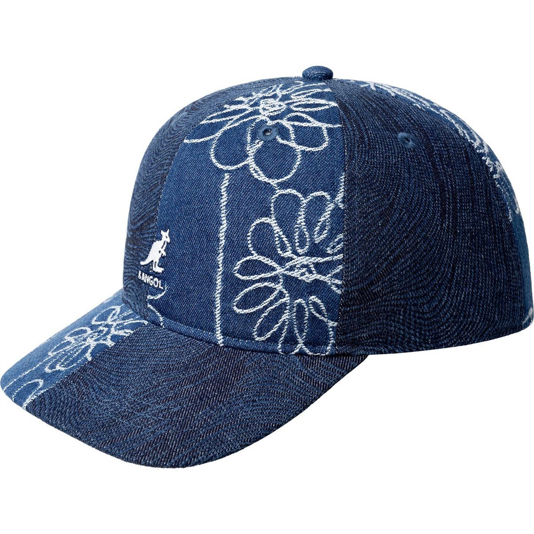 Kangol Womens Denim Mashup Curved Brim Cap