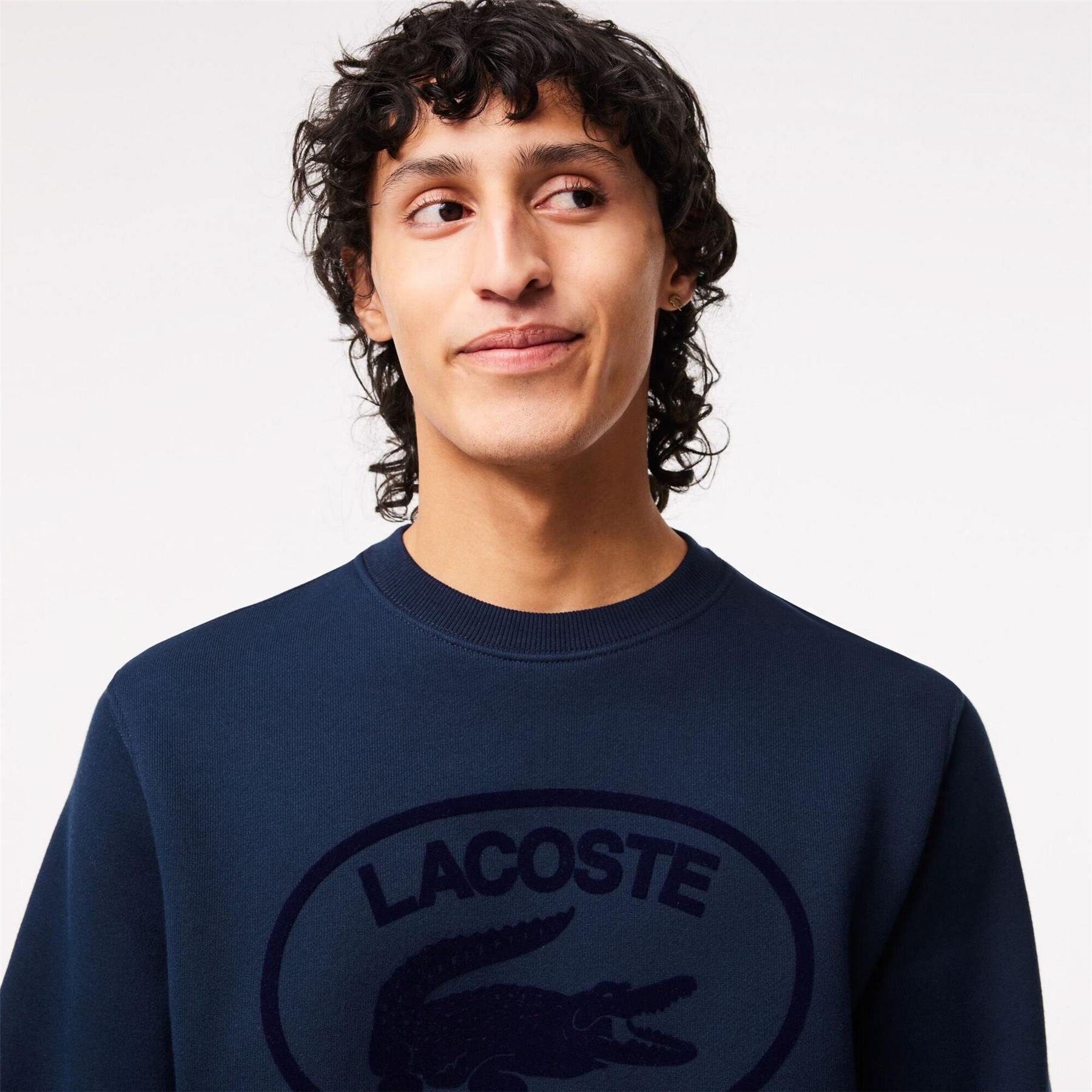 Lacoste Crocodile Print Regular Fit Long Sleeve Sweatshirt
