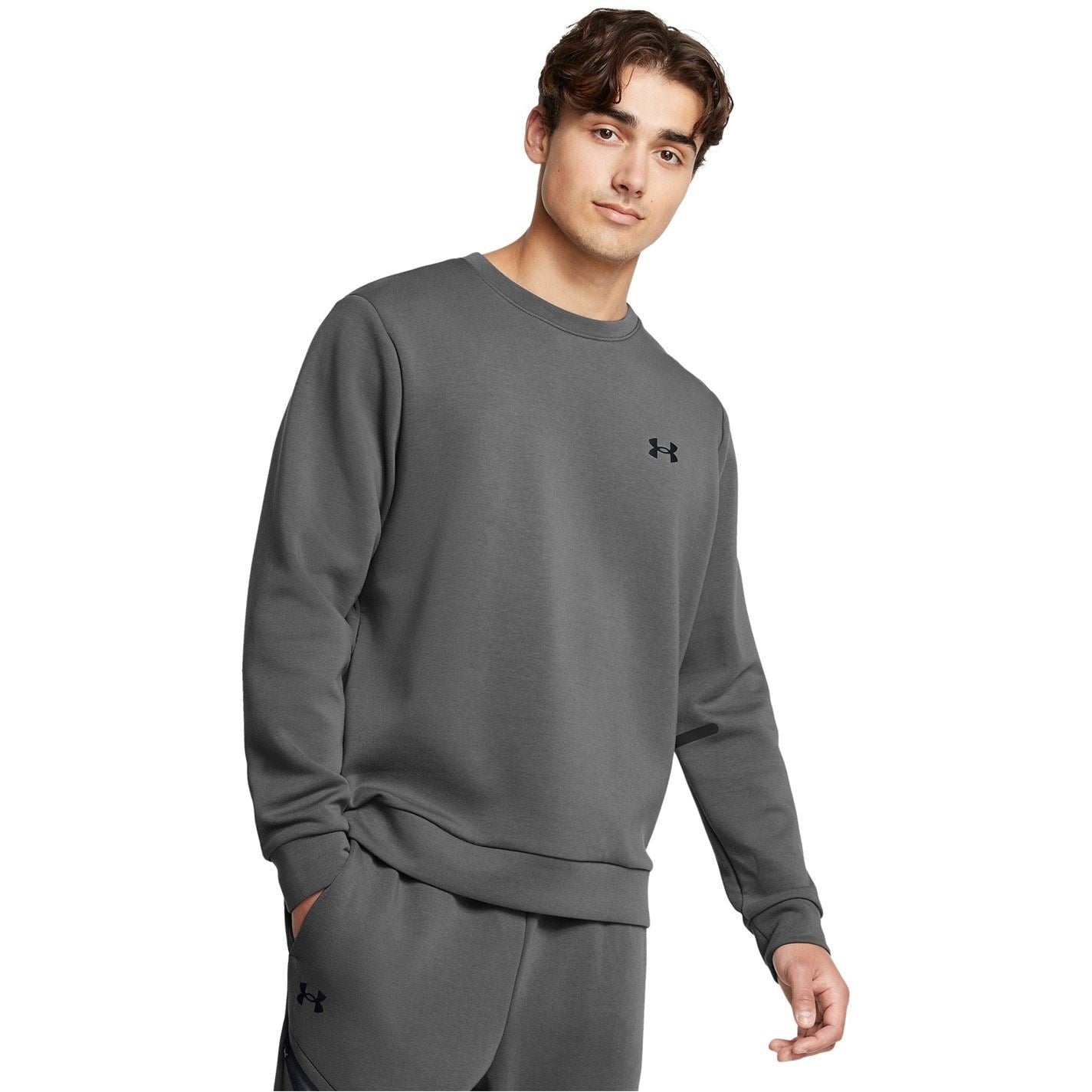 Under Armour Mens Armour Ua Unstoppable Fleece Crew Eu Sweatshirt