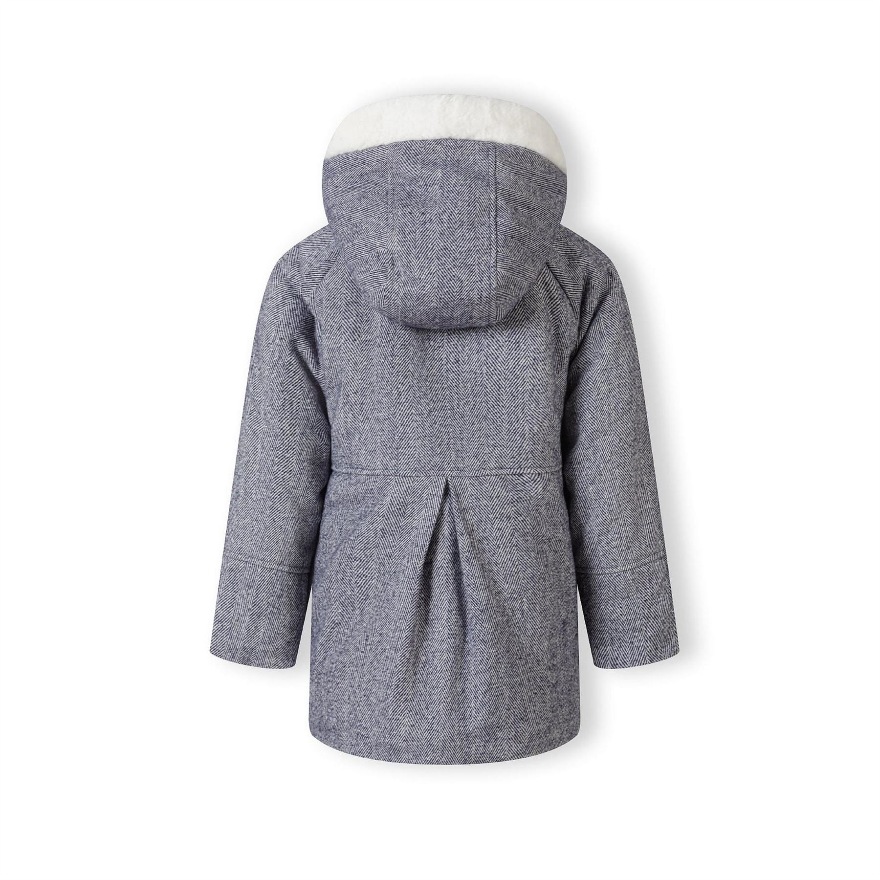 Minoti Girls Padded Jacket With Wool Blend Navy
