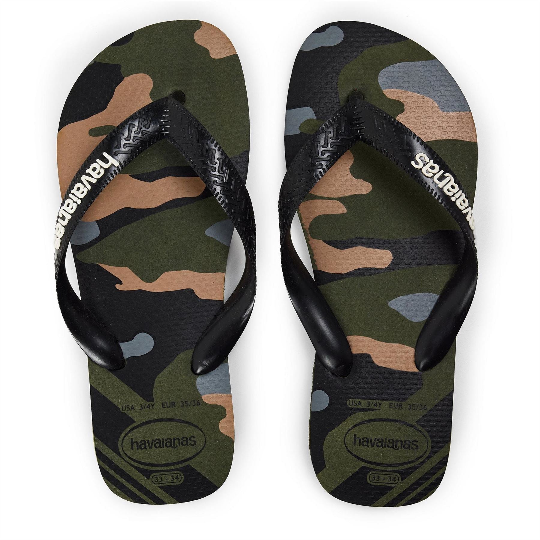 Havaianas Kids Top Camouflage Green Flip Flops
