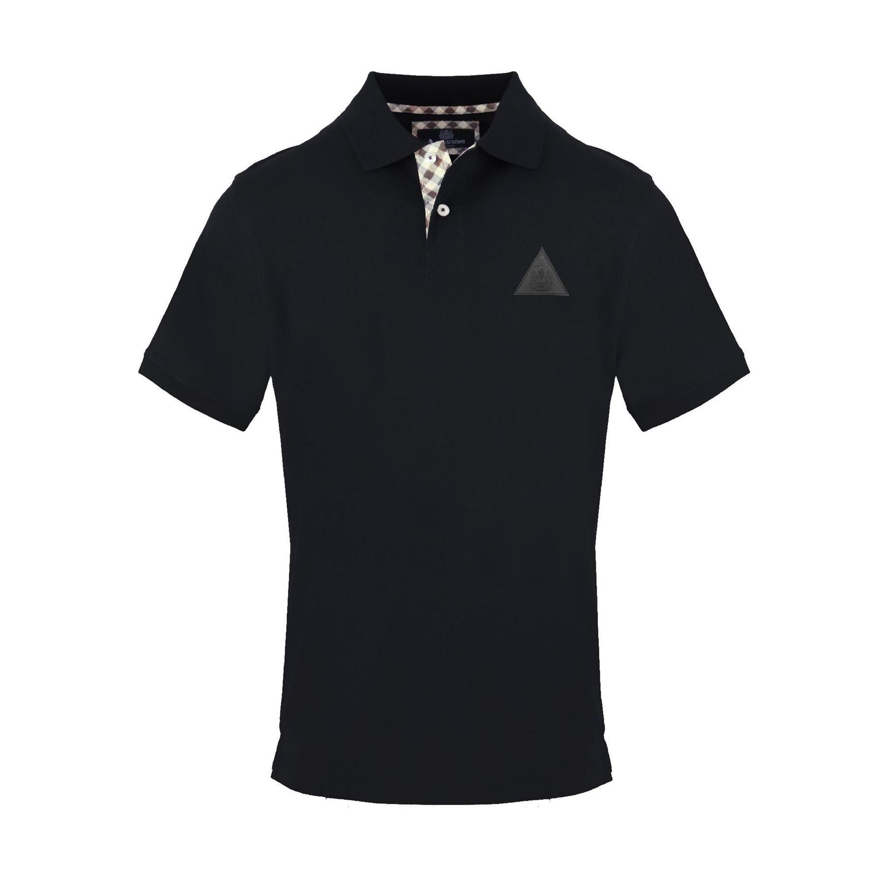 Aquascutum Collared Neck Short Sleeve Polo Shirt