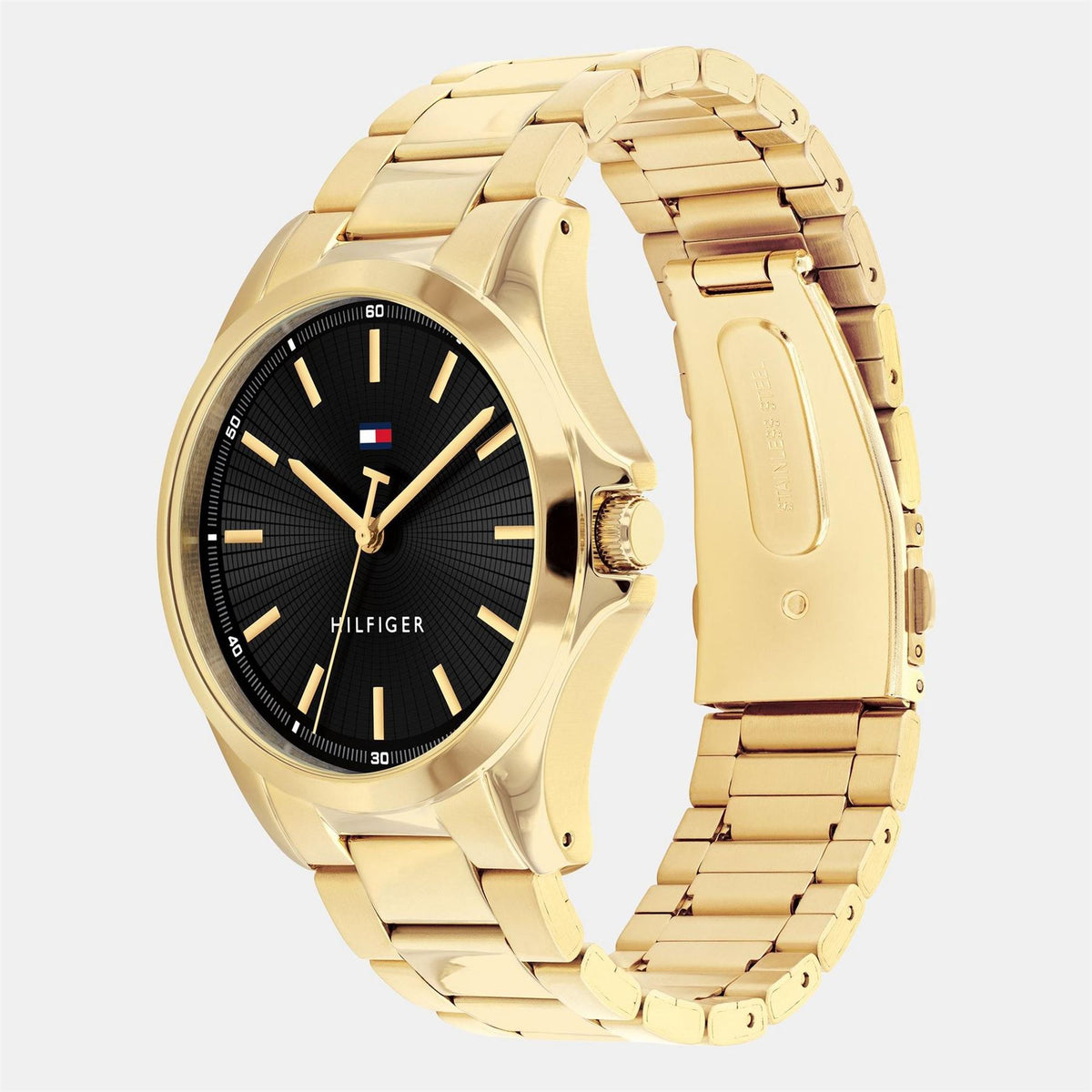 Tommy Hilfiger Hilfiger Mens Gold Plated Bracelet Watch
