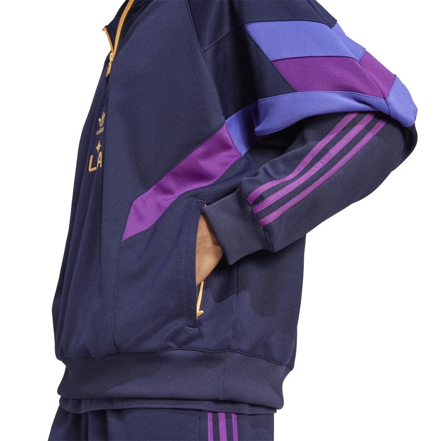 adidas Mens Galaxy Originals Half Zip Crew Sweatshirt