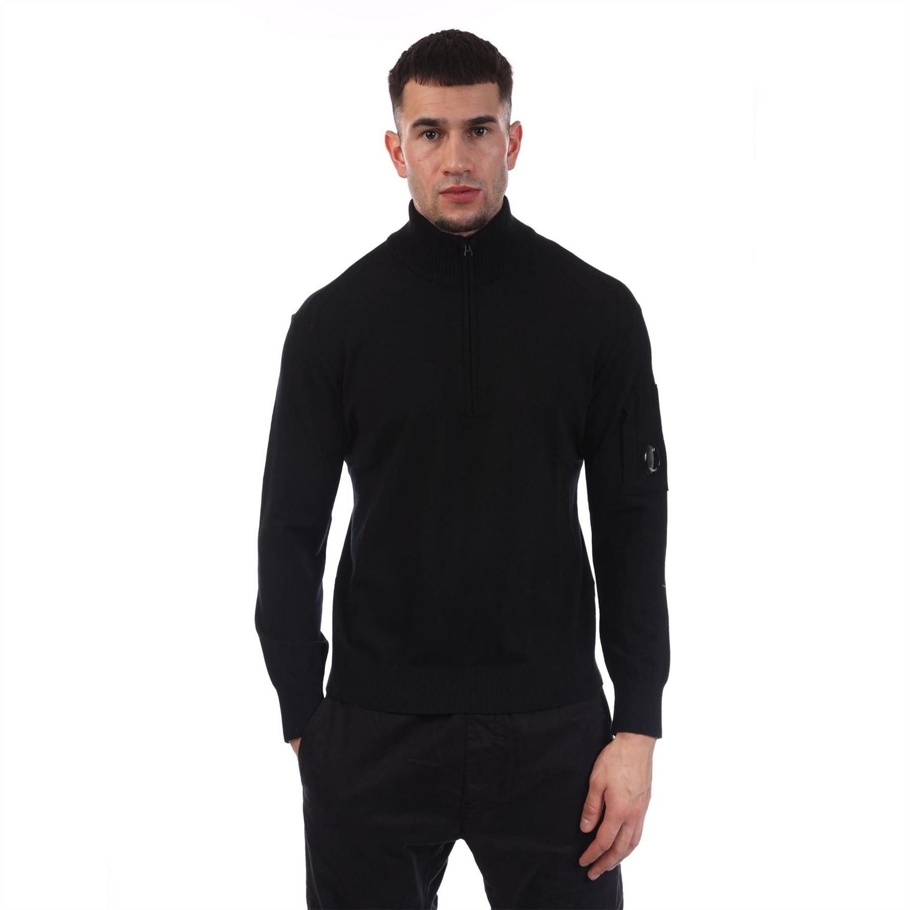 CP Company Merino Wool Half Zip Sweater