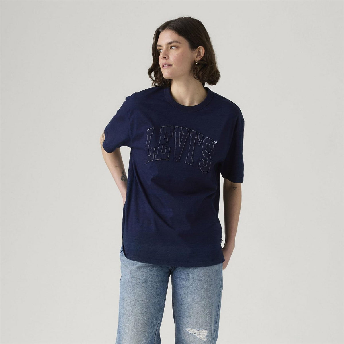 Levis 1873 Arch Lettering Crew Neck Short Sleeve T-Shirt
