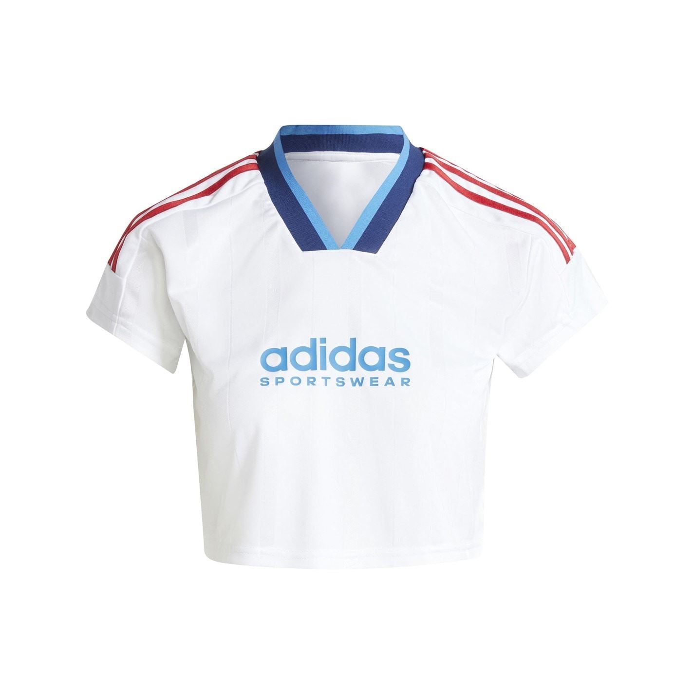 adidas Womens House Of Tiro Nations Pack Cut 3 Stripes Crop Jersey