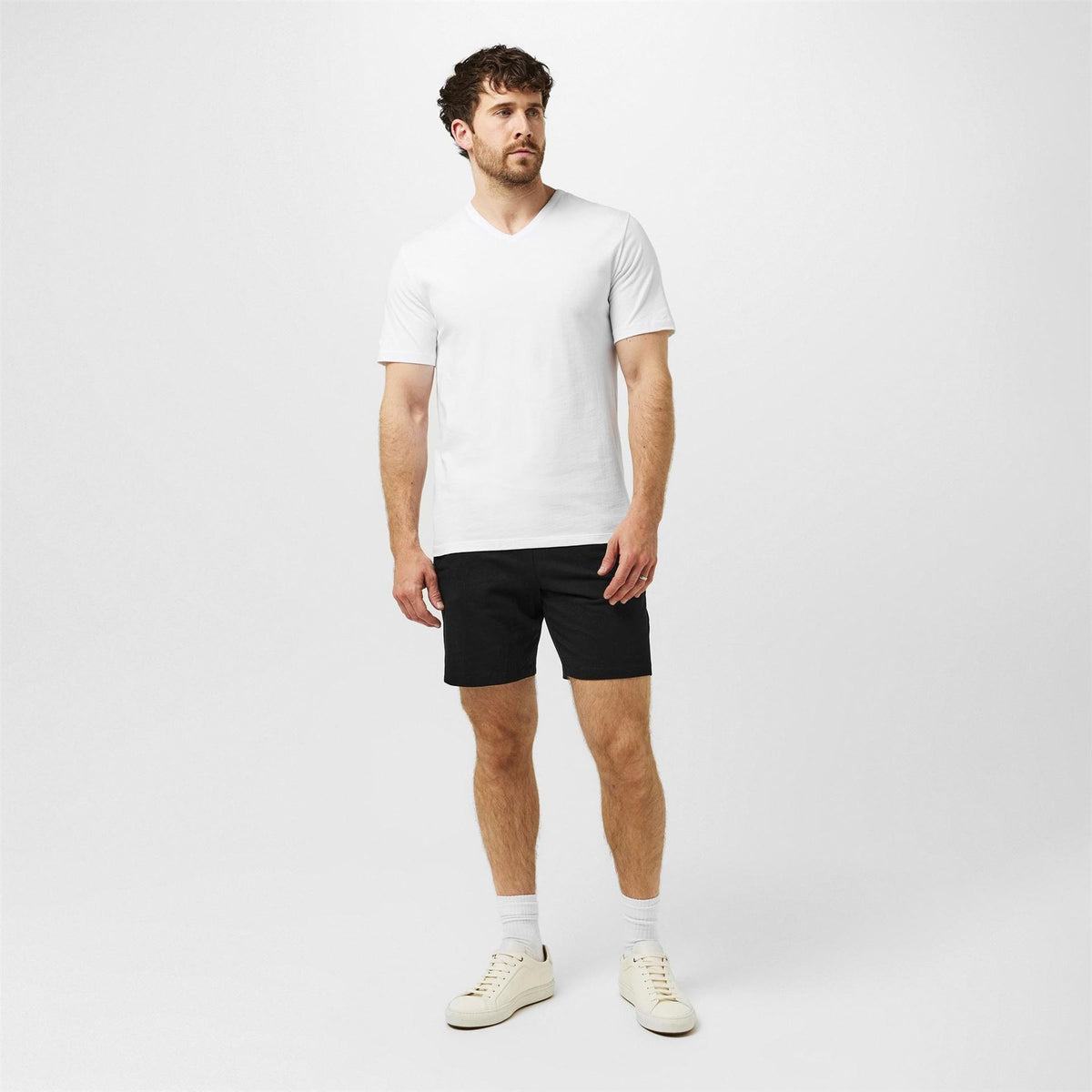 Boss V Neck 3 Pack T-Shirts, Soft Breathable Fabric