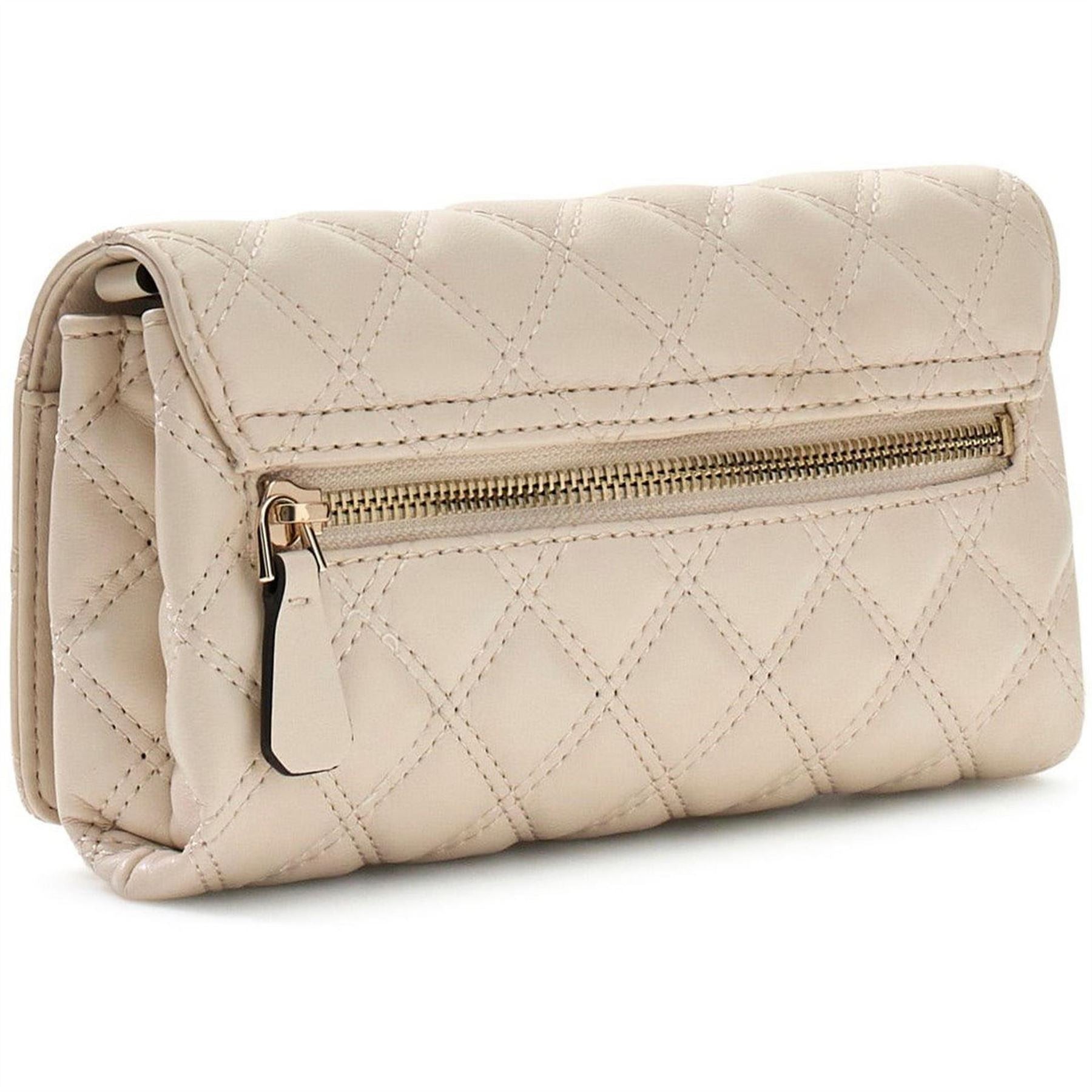 Guess Rectangle Shaped Wallet on Chain with Gold Tone Hardware