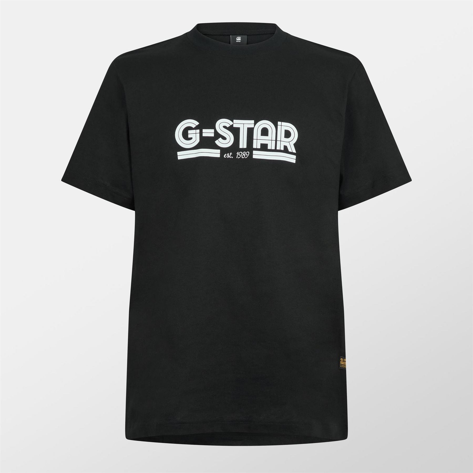 G Star Line Script Lettering Regular Fit T-Shirt