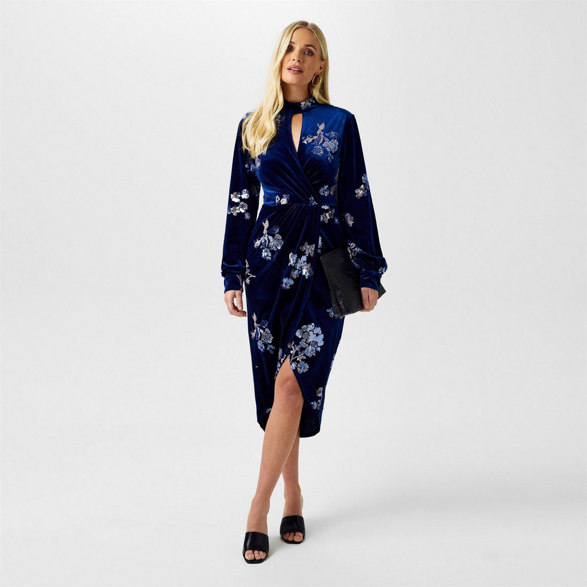 Biba Embellished Velvet Dress