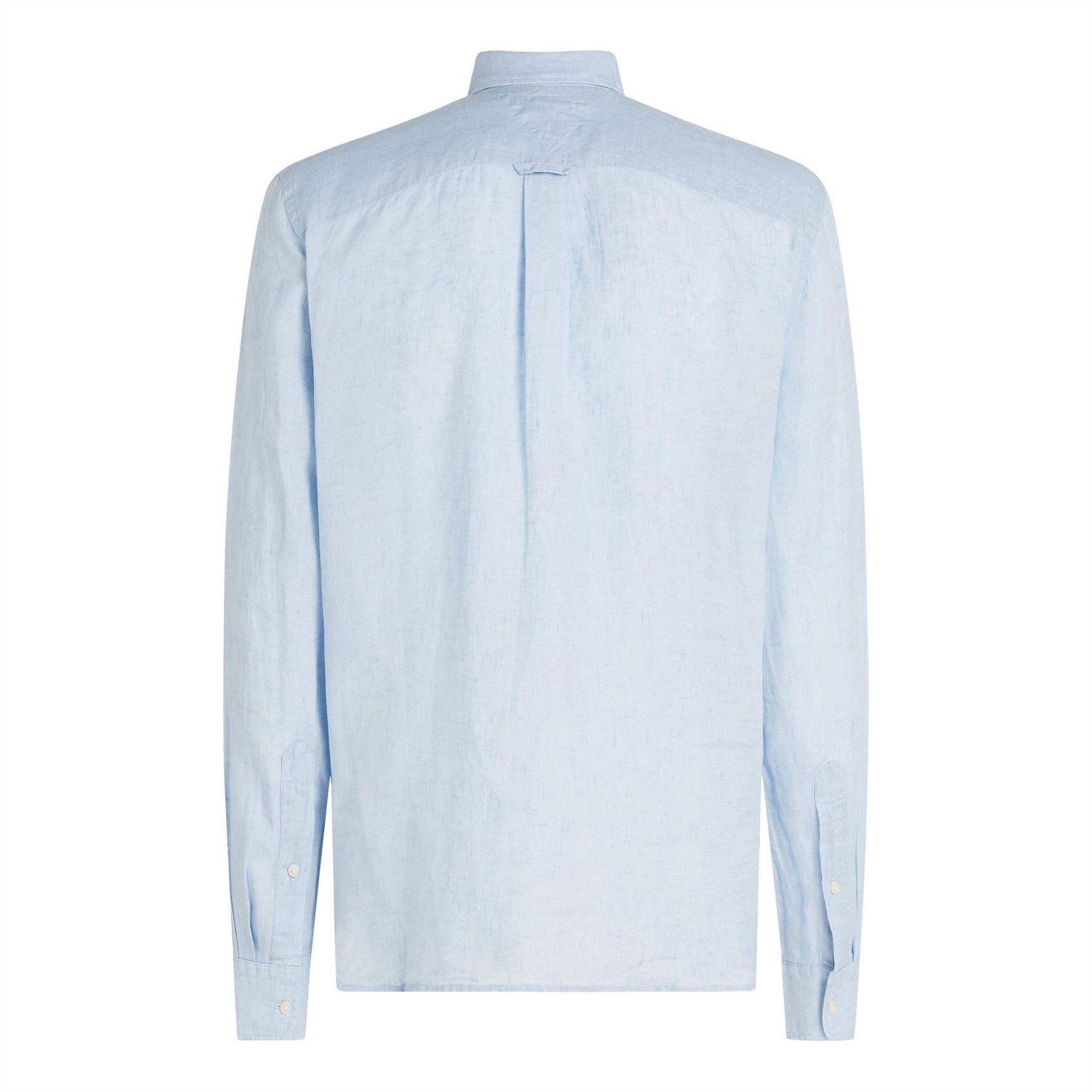 Tommy Hilfiger Pigment Dyed Long Sleeve Plain Shirt