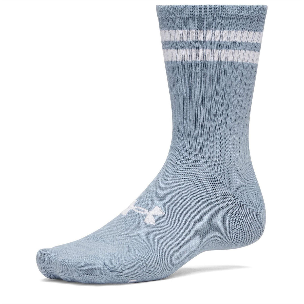 Under Armour 6 Pack Two Stripes Essential Crew Socks