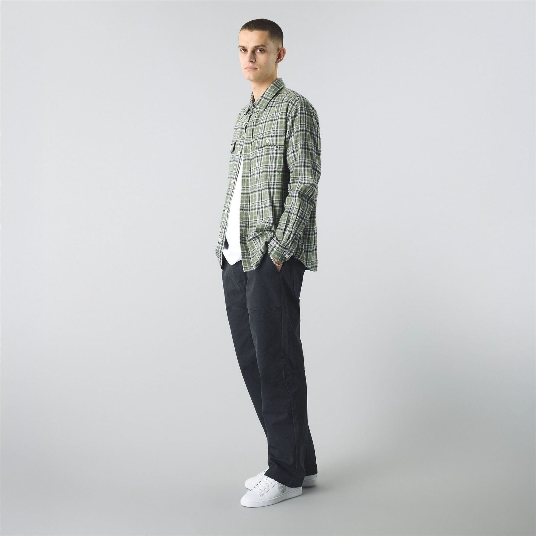 Pretty Green Thornley Check Long Sleeve Patterned Shirt