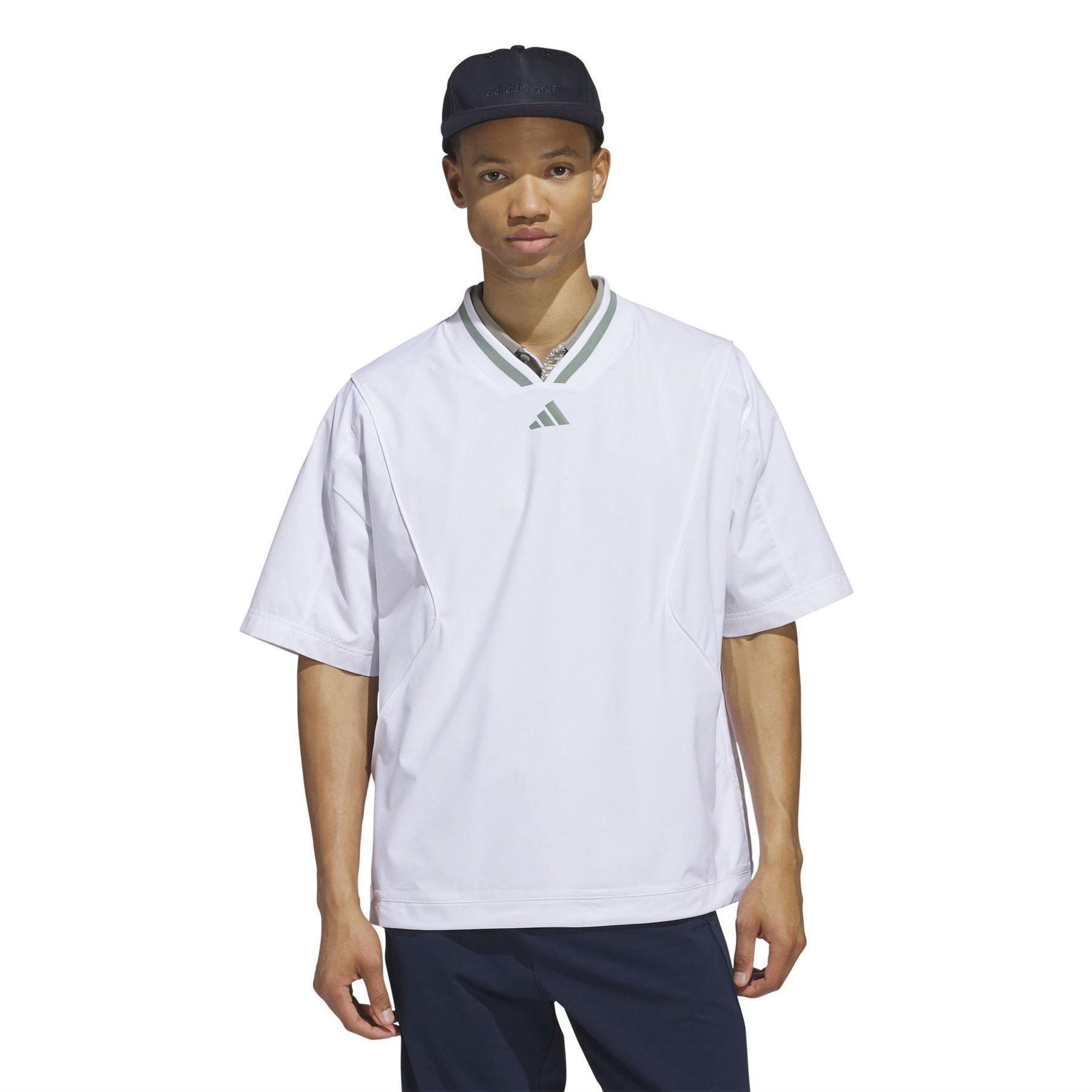 adidas V-Neck Raglan Sleeve Jersey T-Shirt