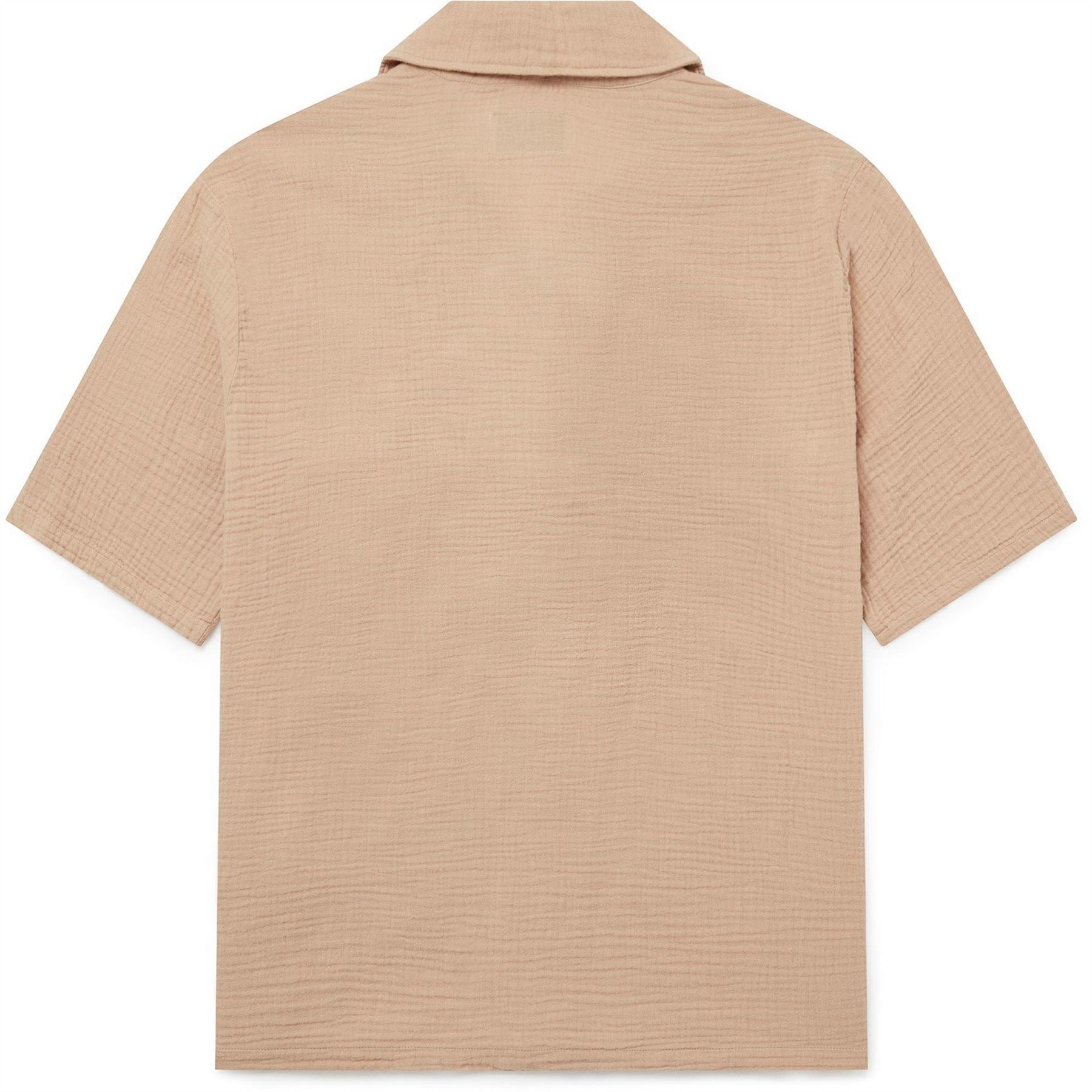 Albam Crinkle Short Sleeve Plain Shirt