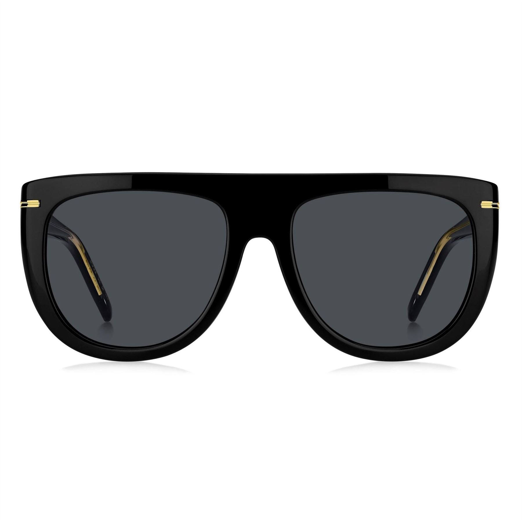 Boss Sq Flat Top Round Sunglasses