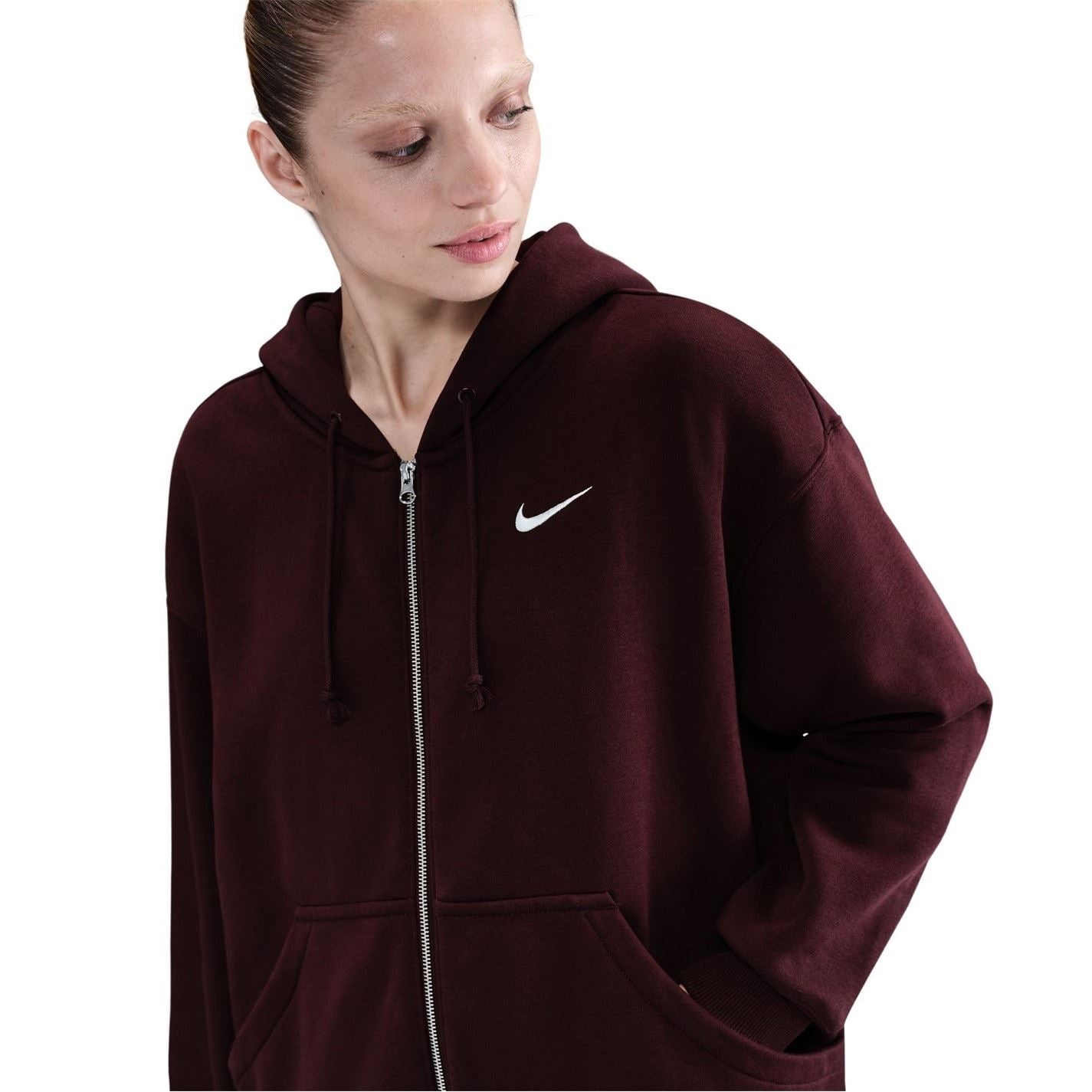 Nike Womens Sportswear Phoenix Fleece Oversized Full Zip Hoodie
