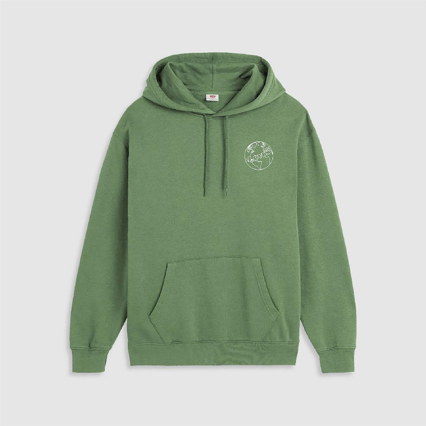 Levis Relaxed Fit Hooded Neck Long Sleeve Text Graphic Sweatshirt
