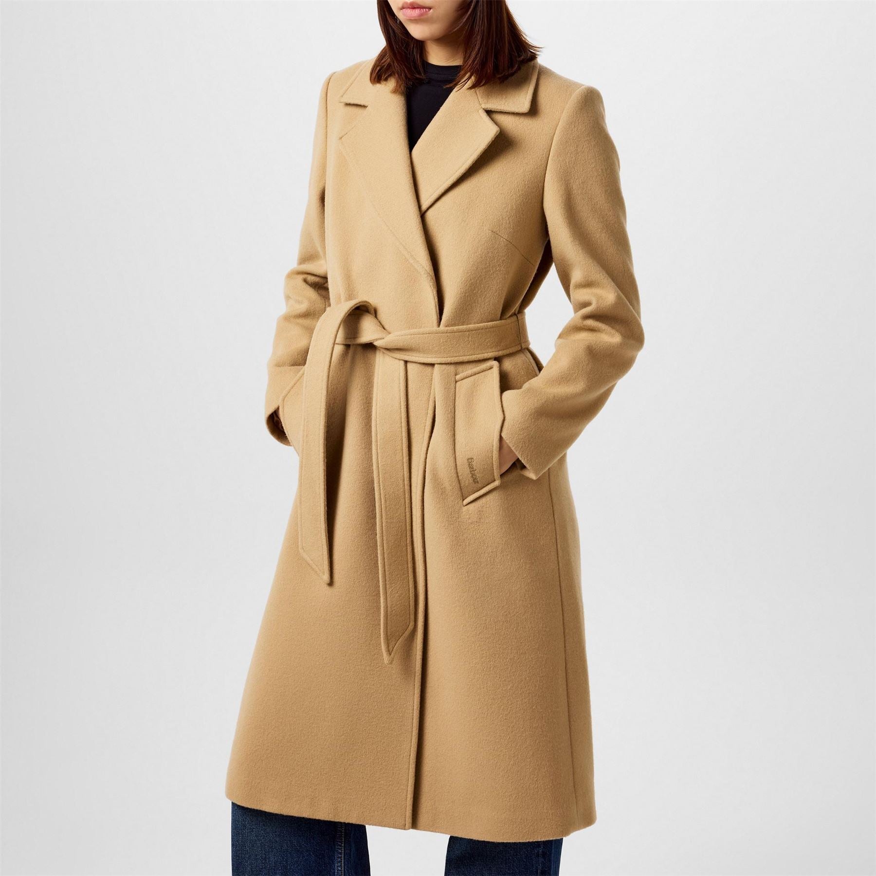 Barbour Wool Trench Coat
