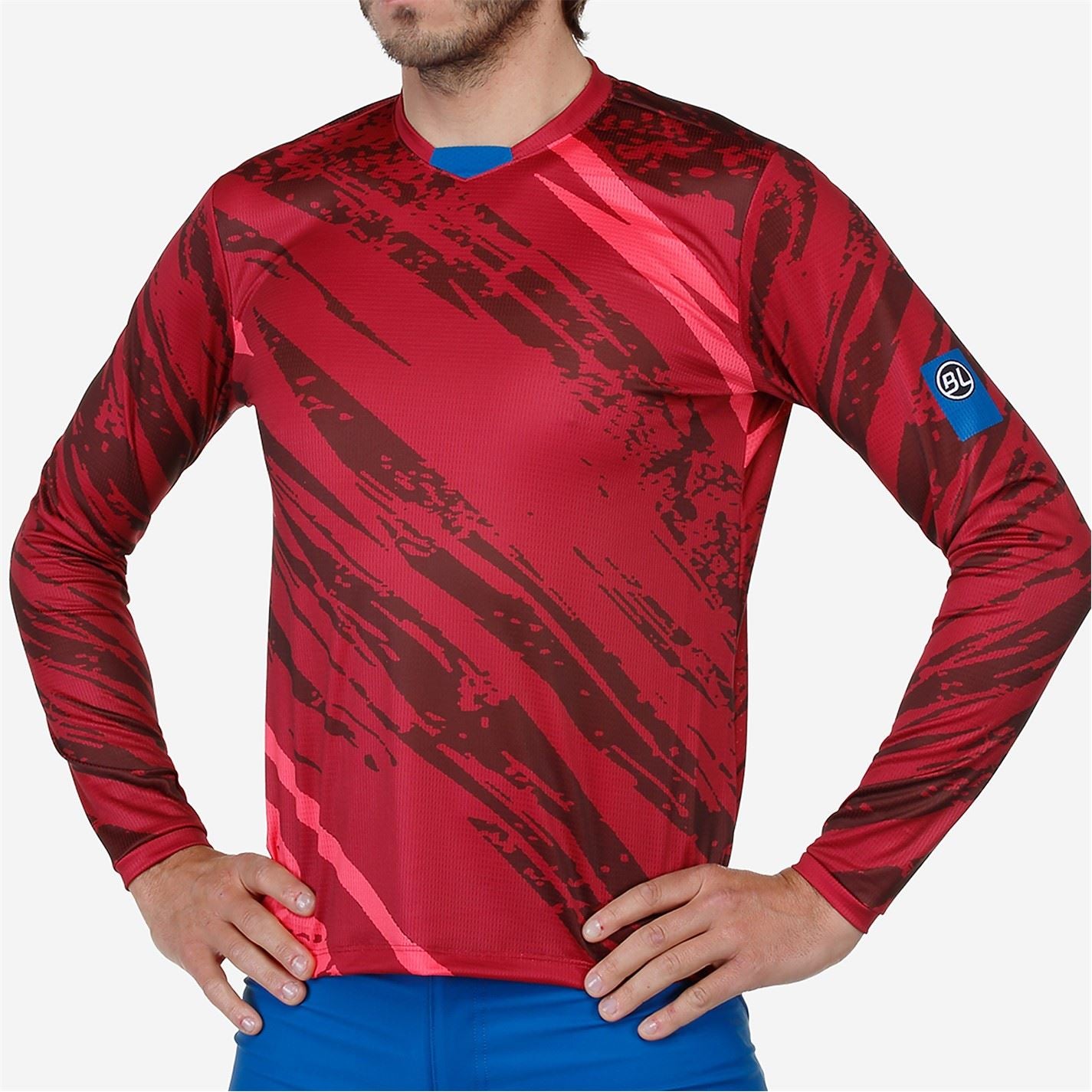 Bicycle Line Ponente UPF 30+ V Neck Long Sleeve Cycling Jersey