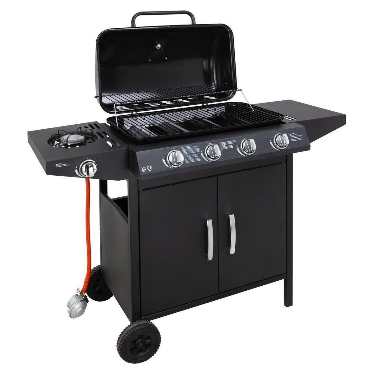 George Foreman Foreman 4 Burner Bbq With Sideplate