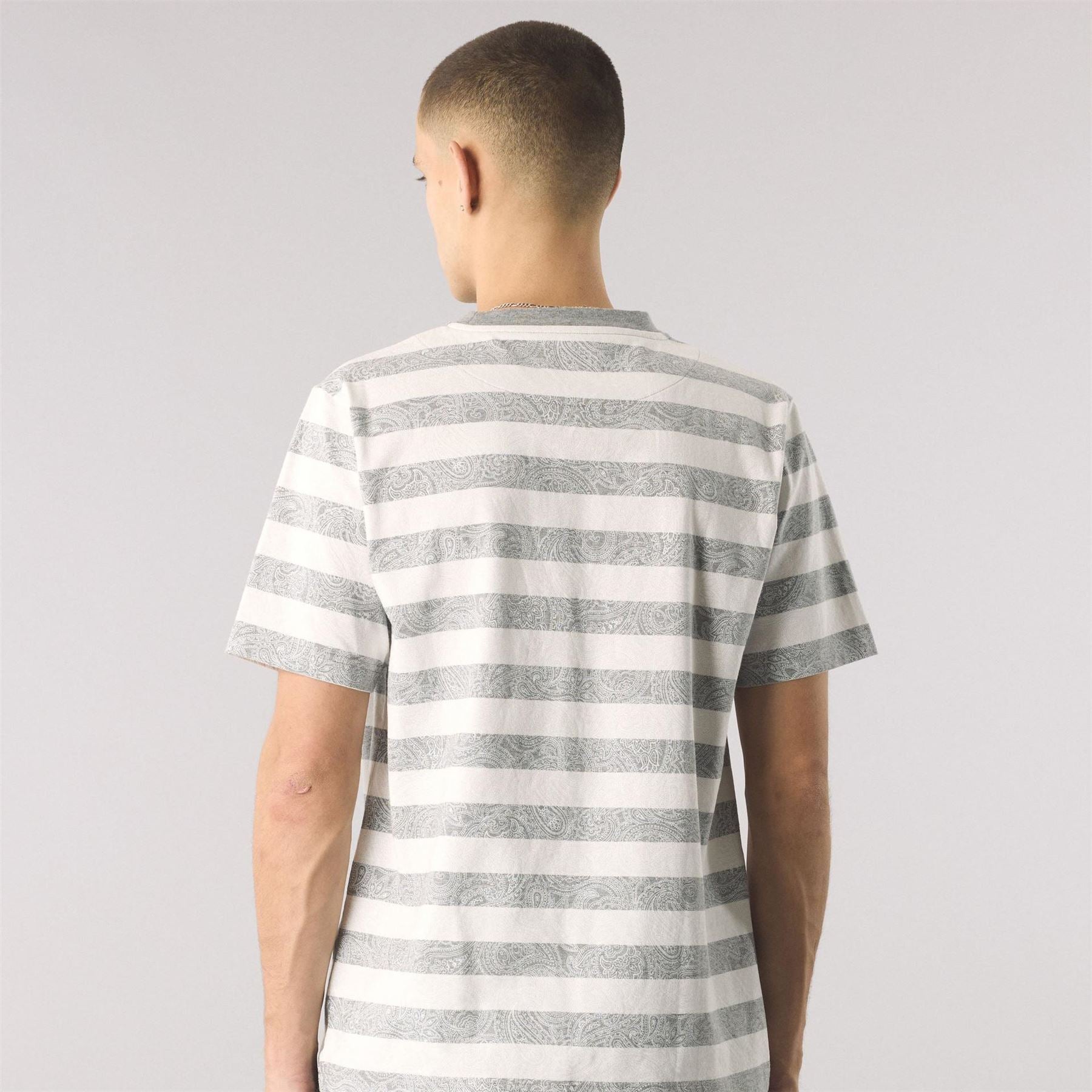 Pretty Green Regular Fit Stripe Crew Neck T-Shirt