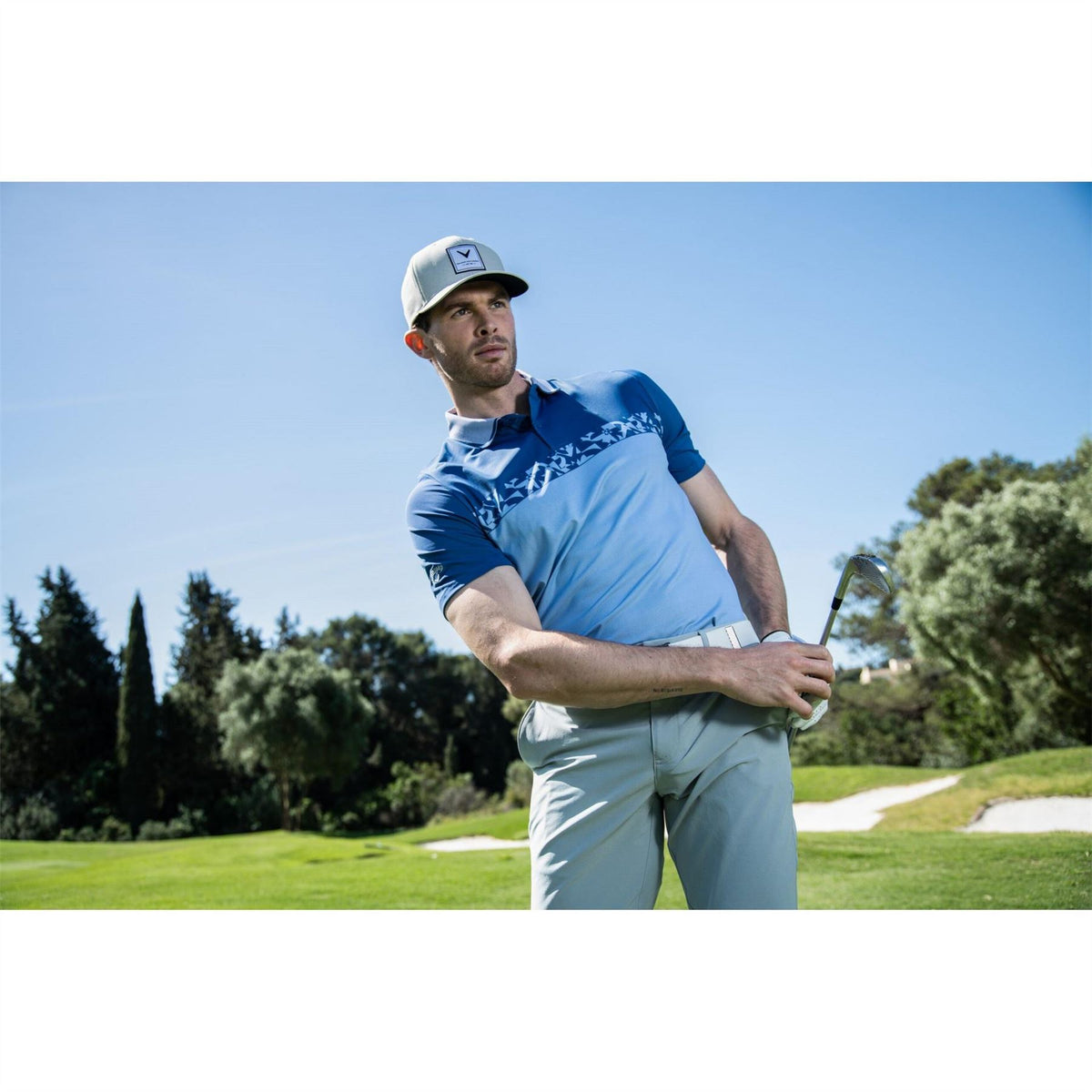 Callaway Oxford Short Sleeve Performance Polo Shirt