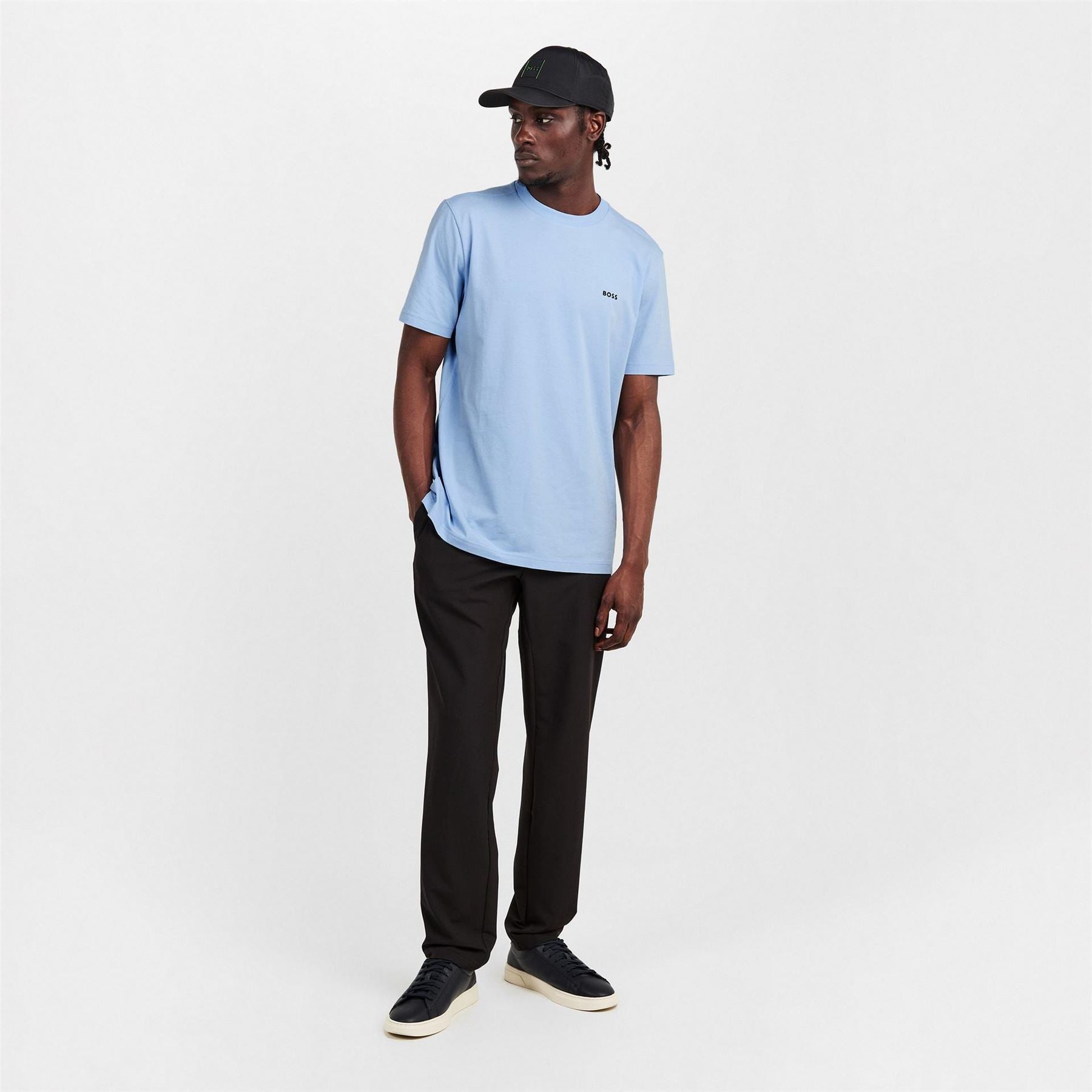 Boss BOSS GREEN T Shirt with Logo Design Stretch Cotton