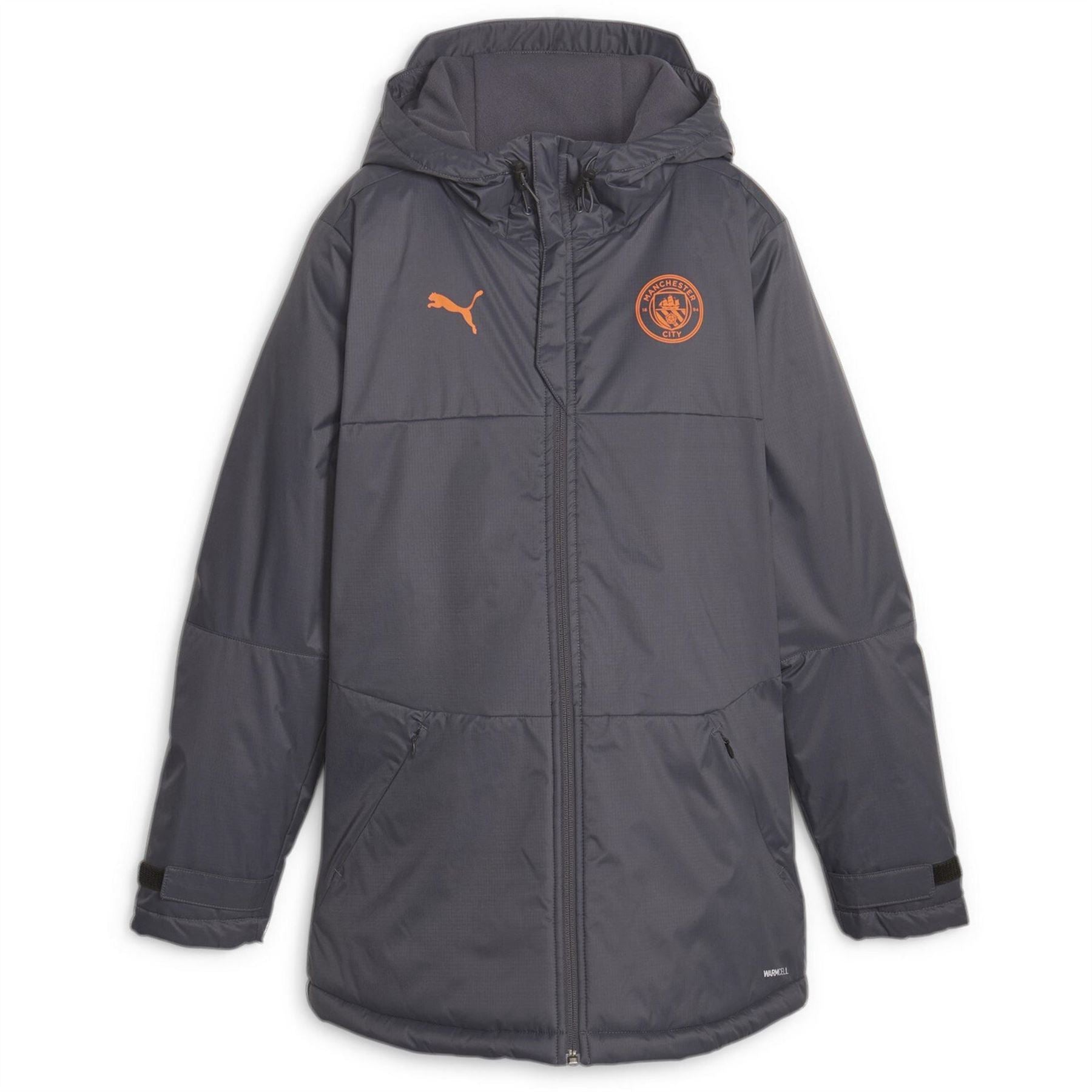 Puma Manchester City Winter Water And Wind Resistant Licensed Rain Anorak