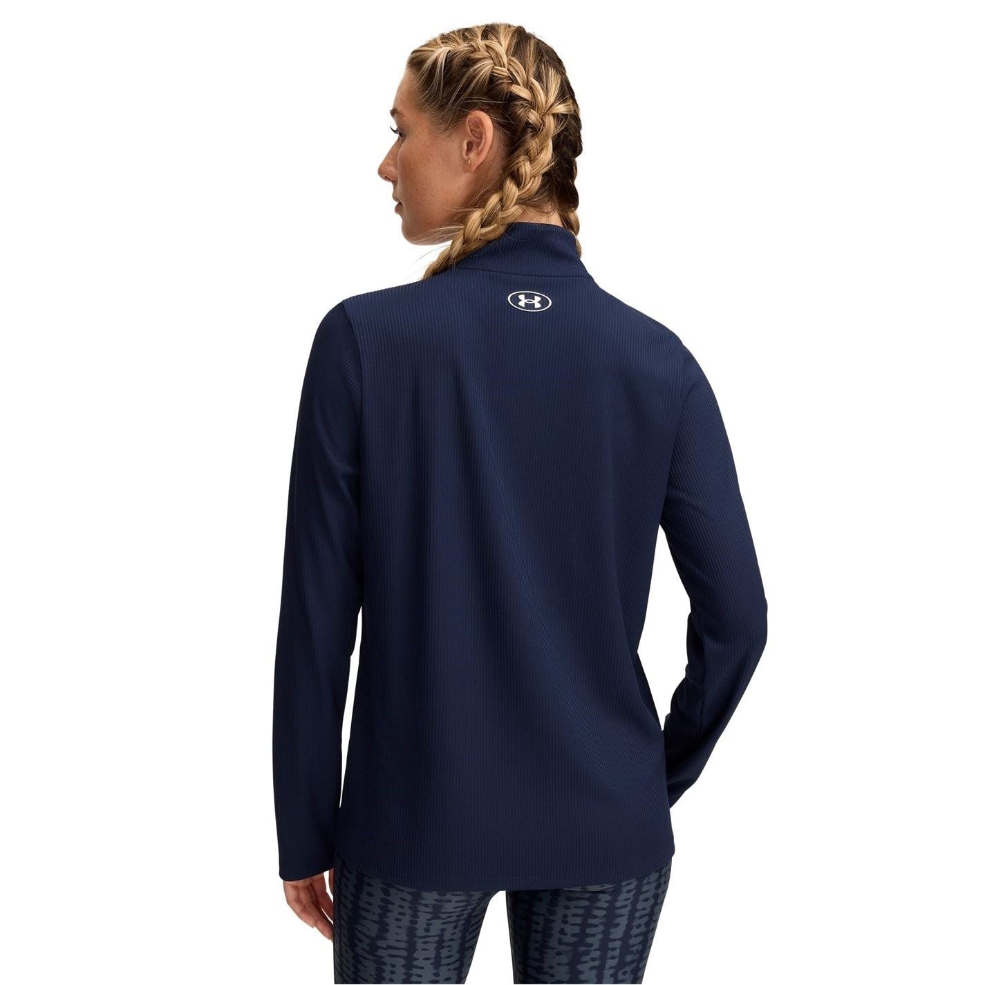 Under Armour Tech Rib Zipped Long Sleeve Performance Gym Top