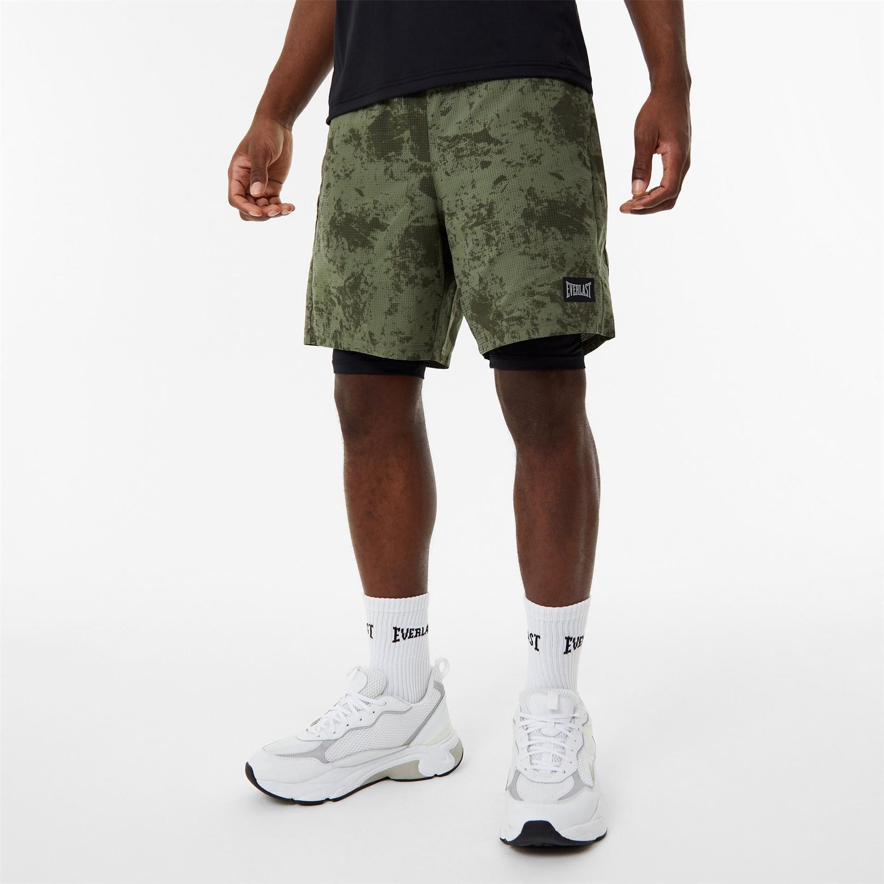 Everlast Mens 2 In 1 Shorts