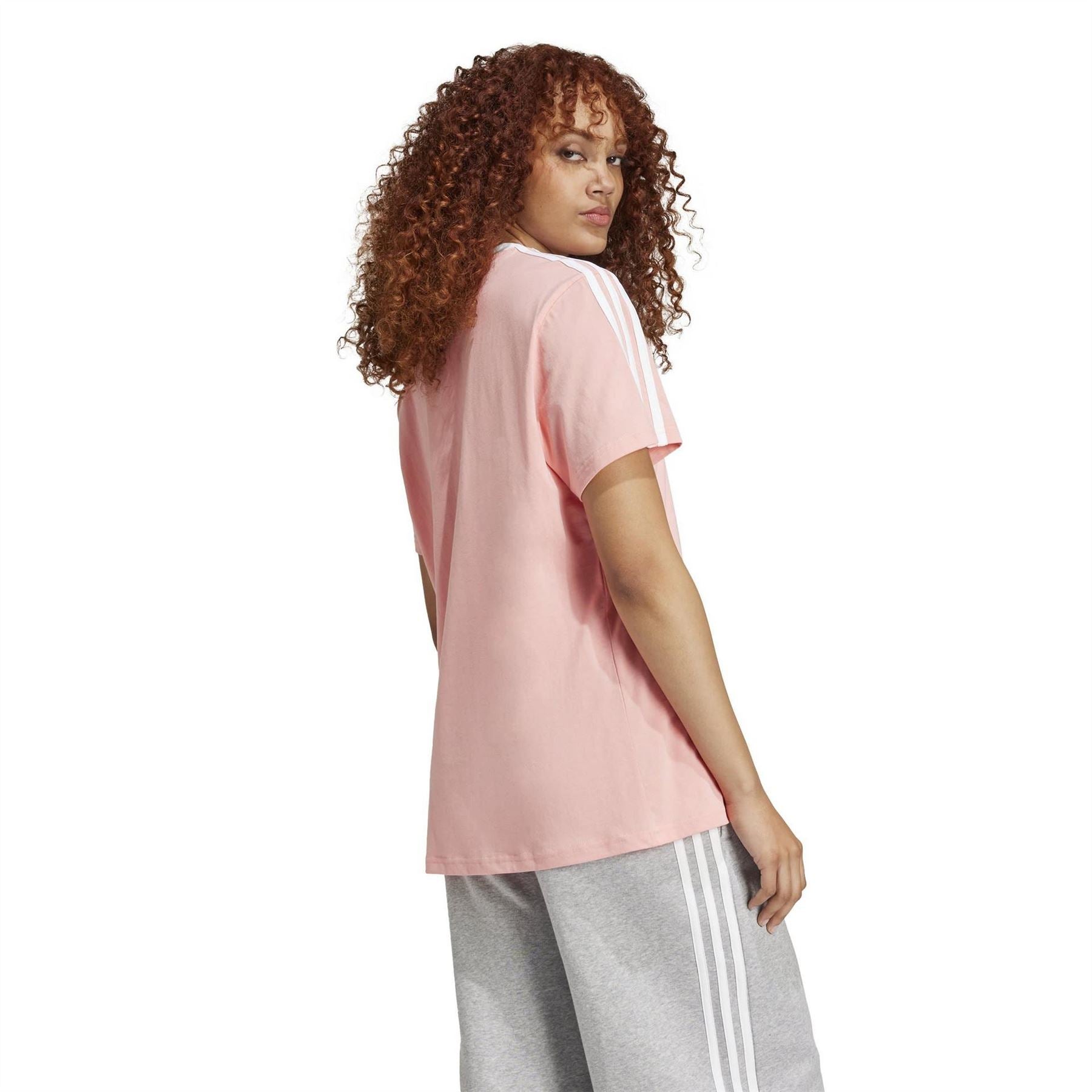 adidas Womens Essentials 3 Stripe T-Shirt