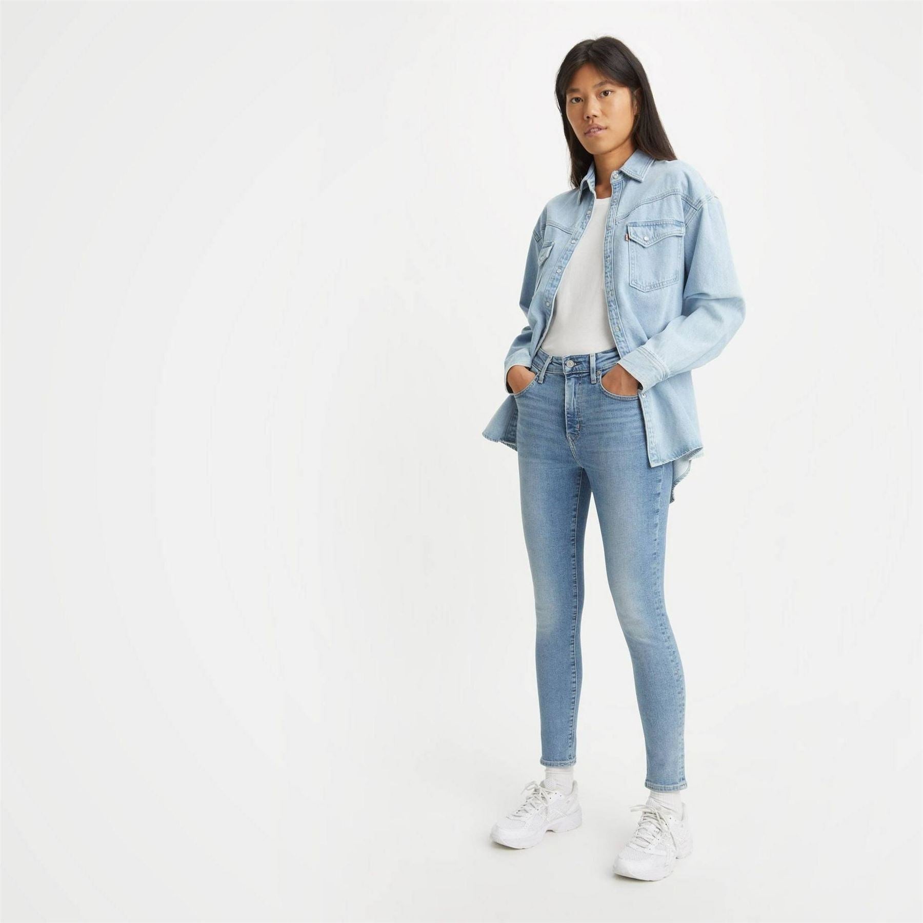 Levis 721 High Rise Cotton Stretch Skinny Jeans