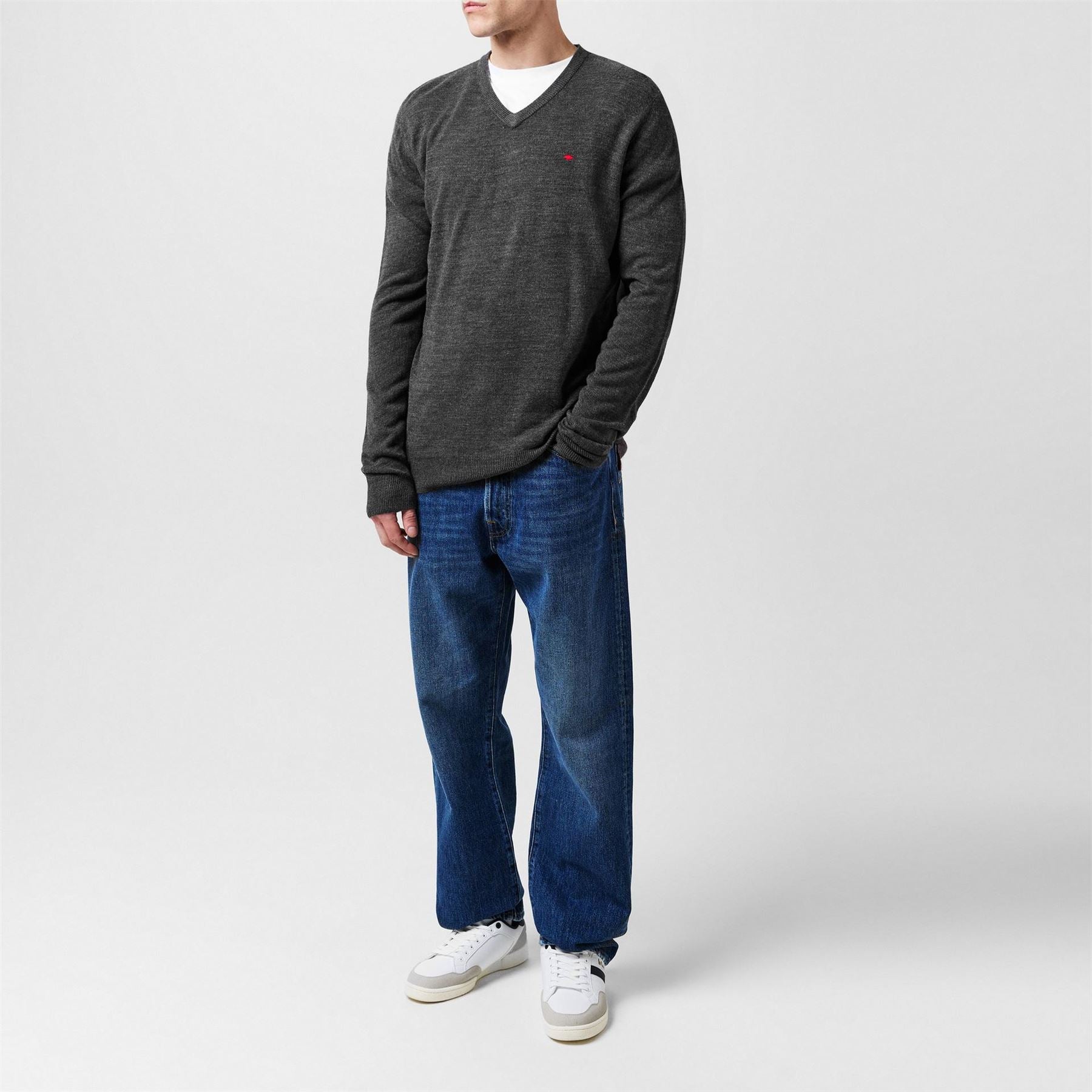 Lee Cooper Cooper Long Sleeve V Neck Jumper
