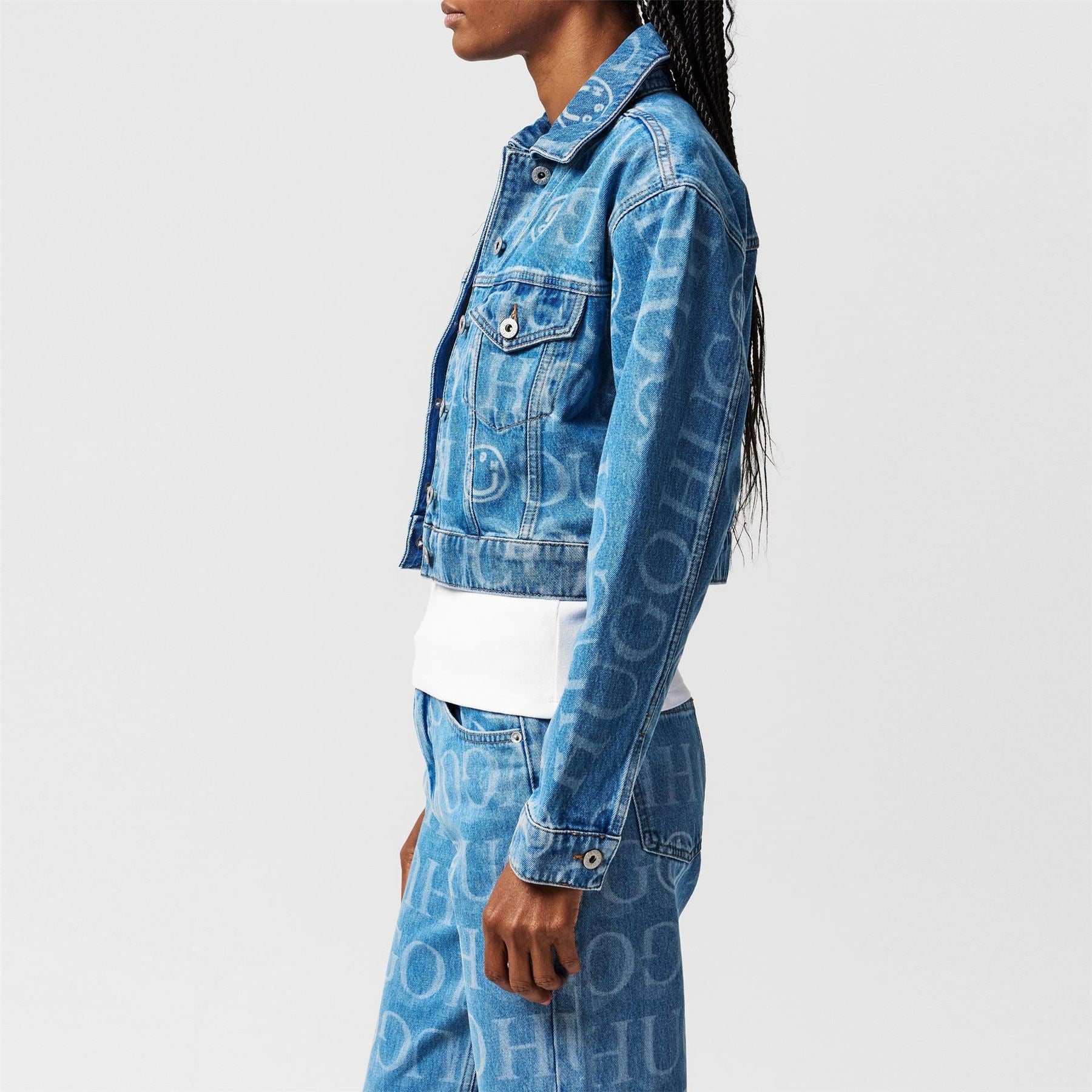 Hugo Galatea Blue Structured Denim Jacket