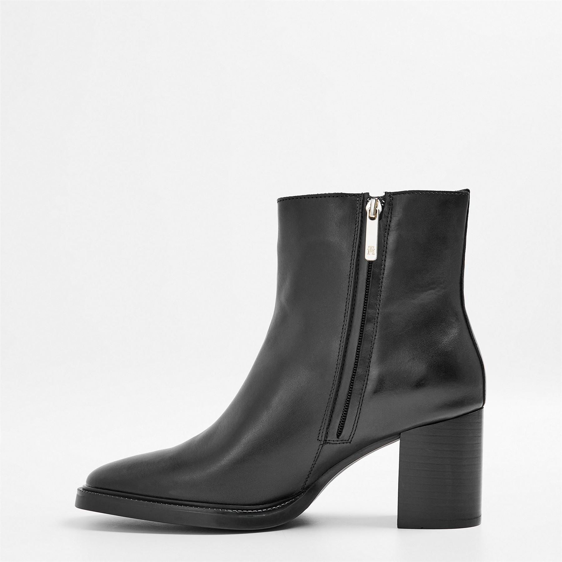 Tommy Hilfiger Stacked Ankle Boots with Block Heel