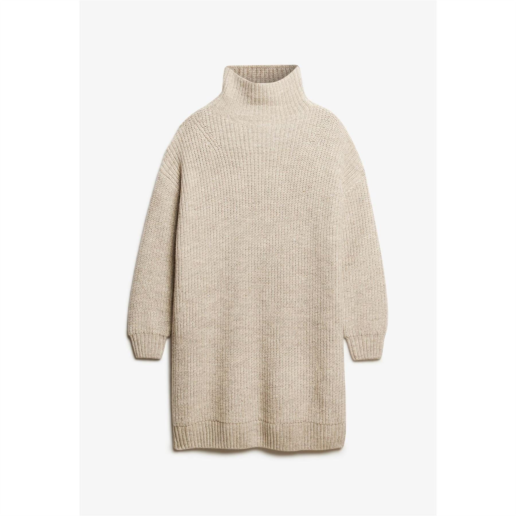 Superdry Knit Turtleneck Knee Length Sweater Dress