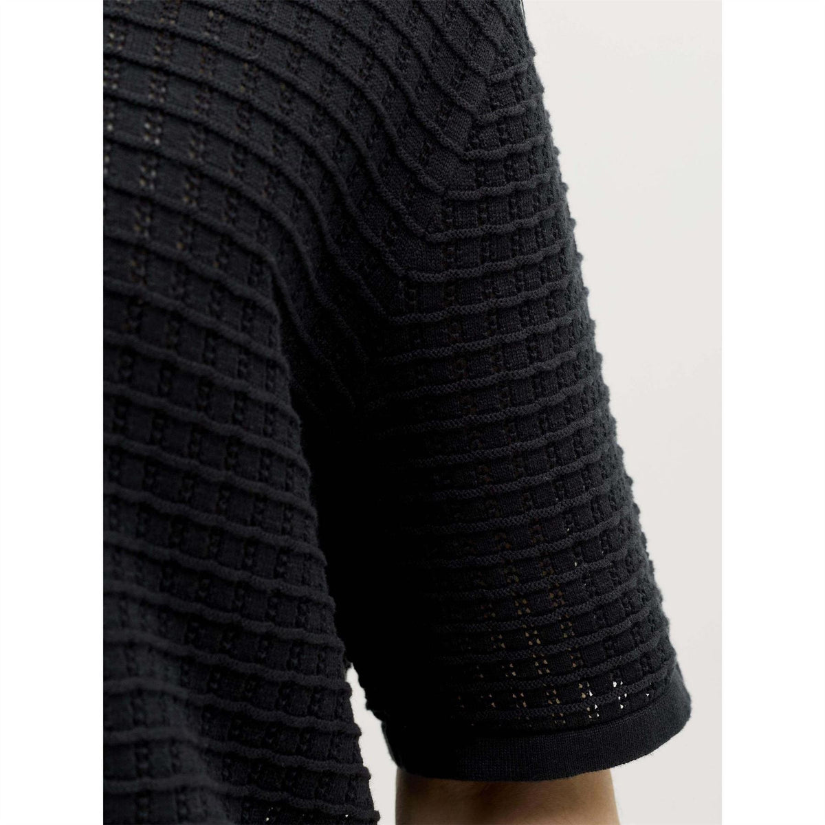 Jack and Jones Jornantucket Knit Split Neck Cotton Polo Shirt