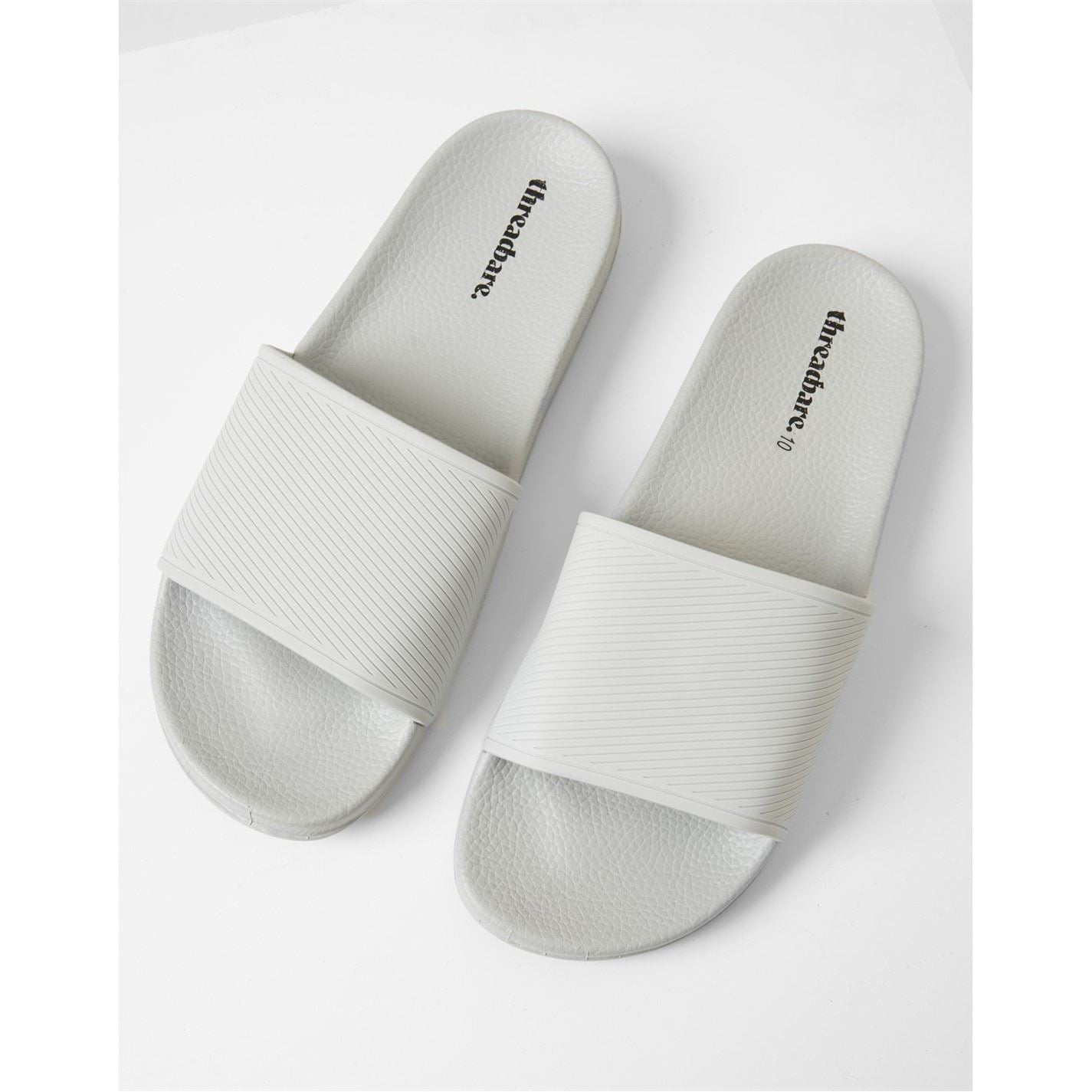 Threadbare Arlo Open Toe Textured Slide Sandals