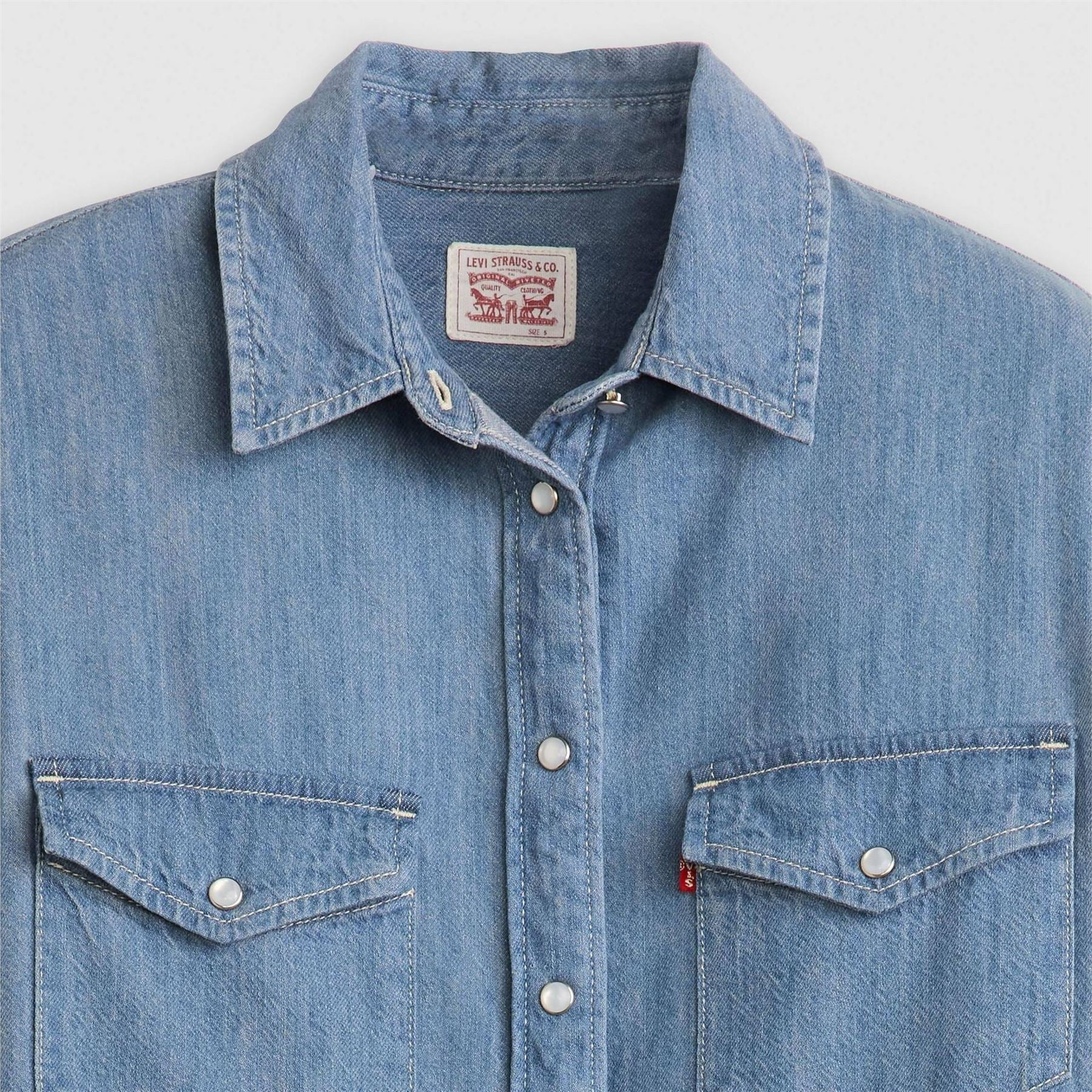 Levis Iconic Western Long Sleeve Denim Shirt