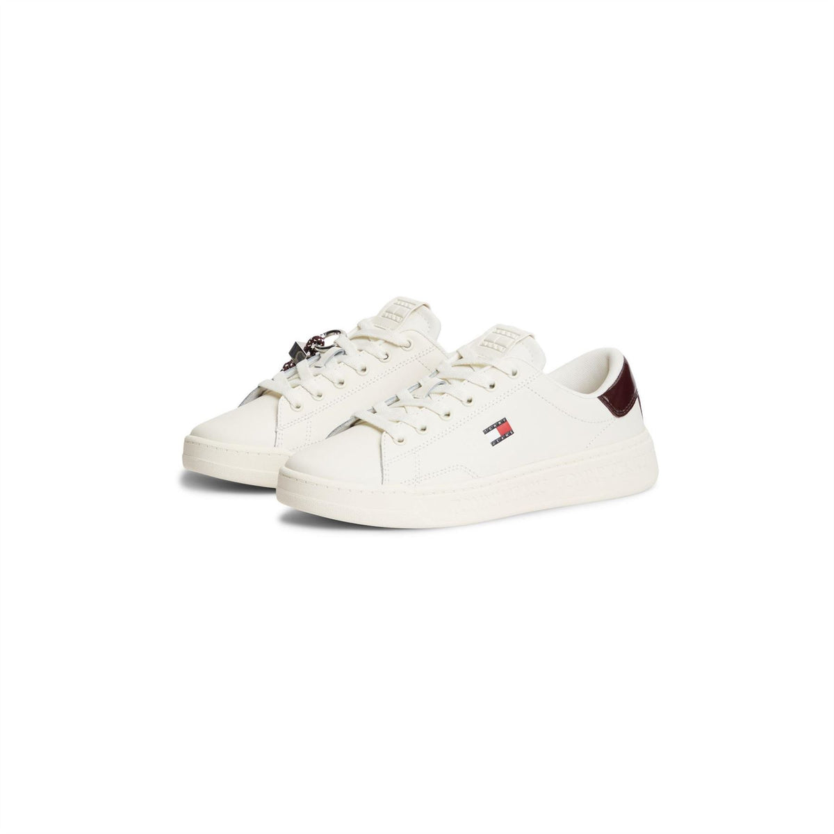 Tommy Jeans Lace-Up Flat Sneakers