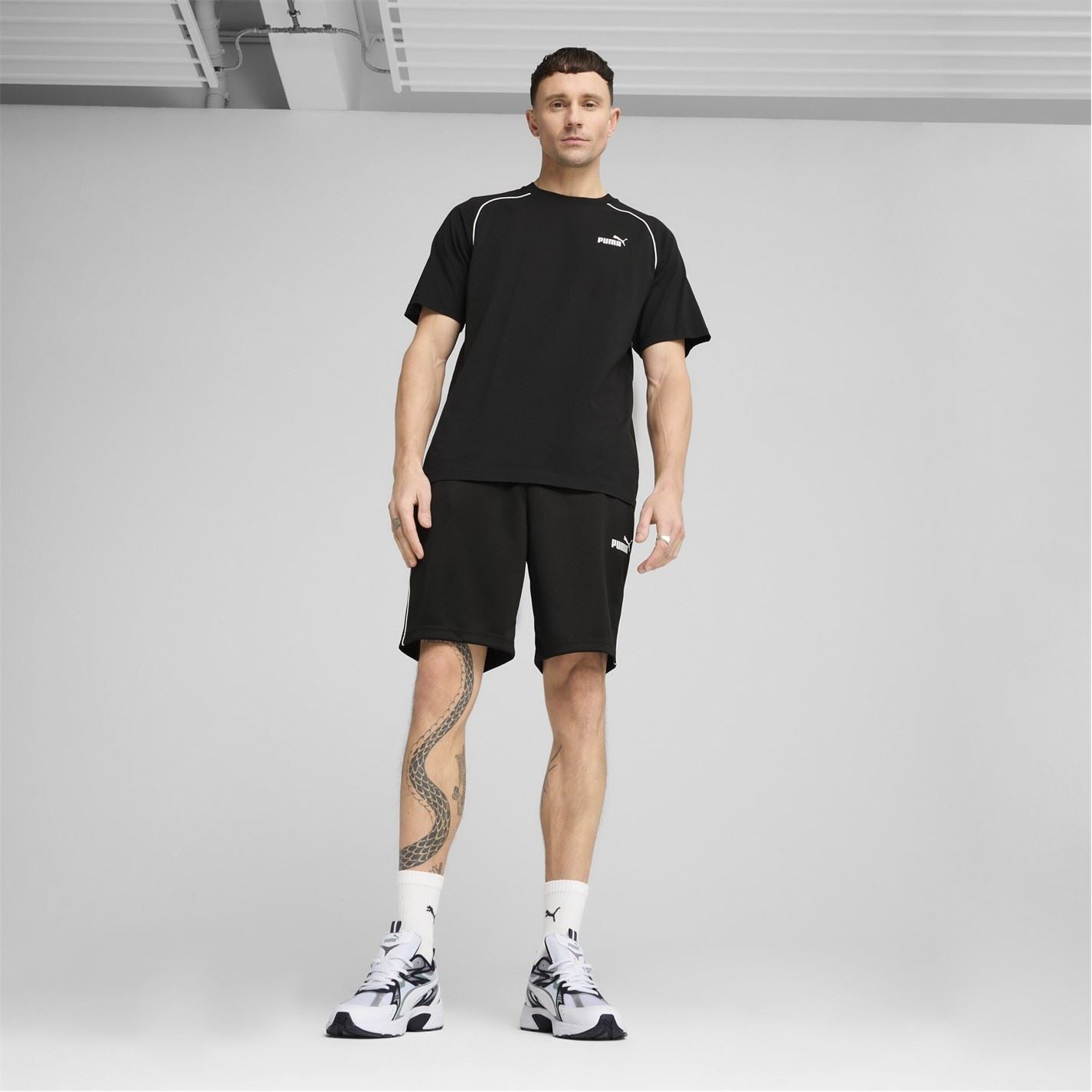 Puma Sport Poly Jogger Shorts with Elasticated Waistband