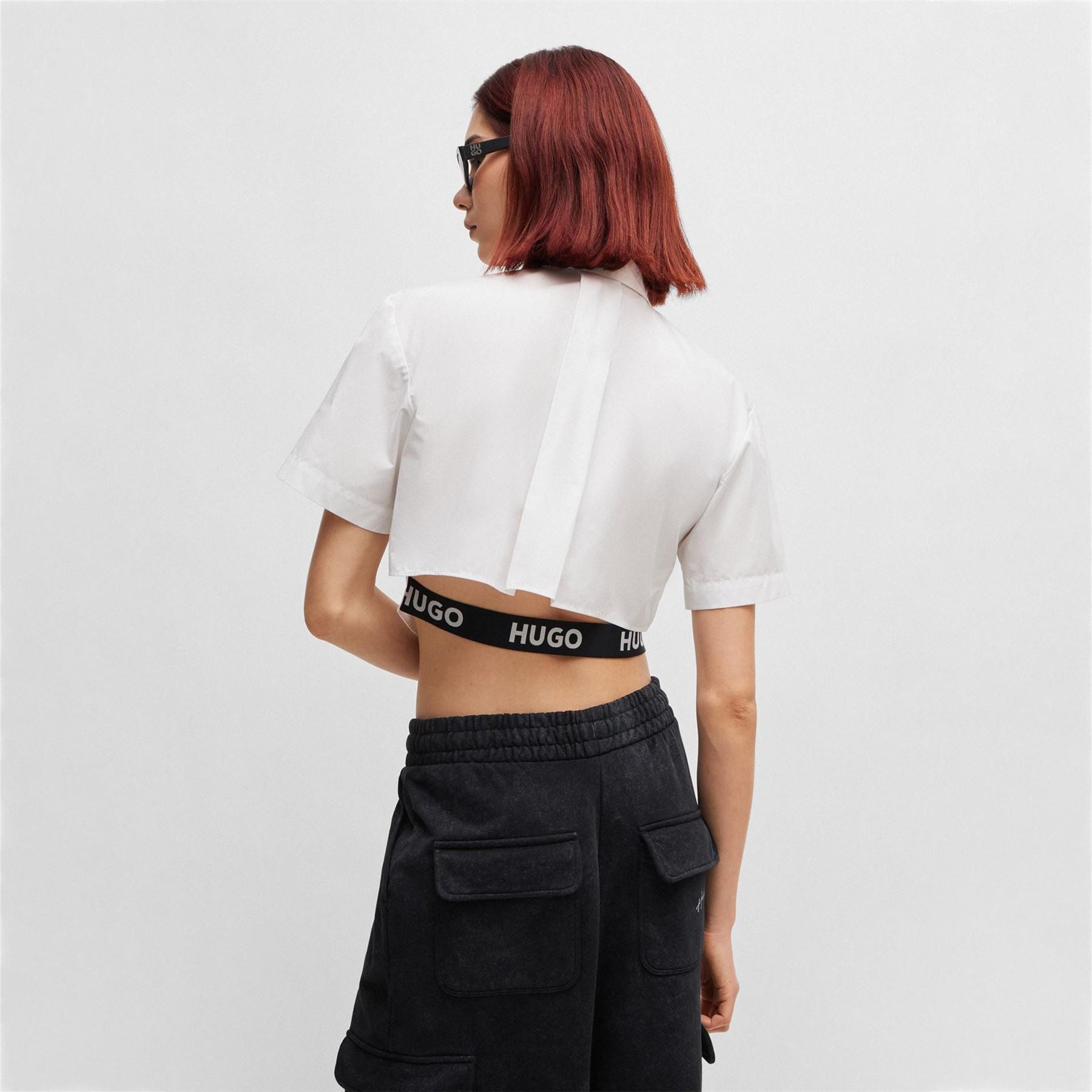 Hugo Enovia Short Sleeve Blouse