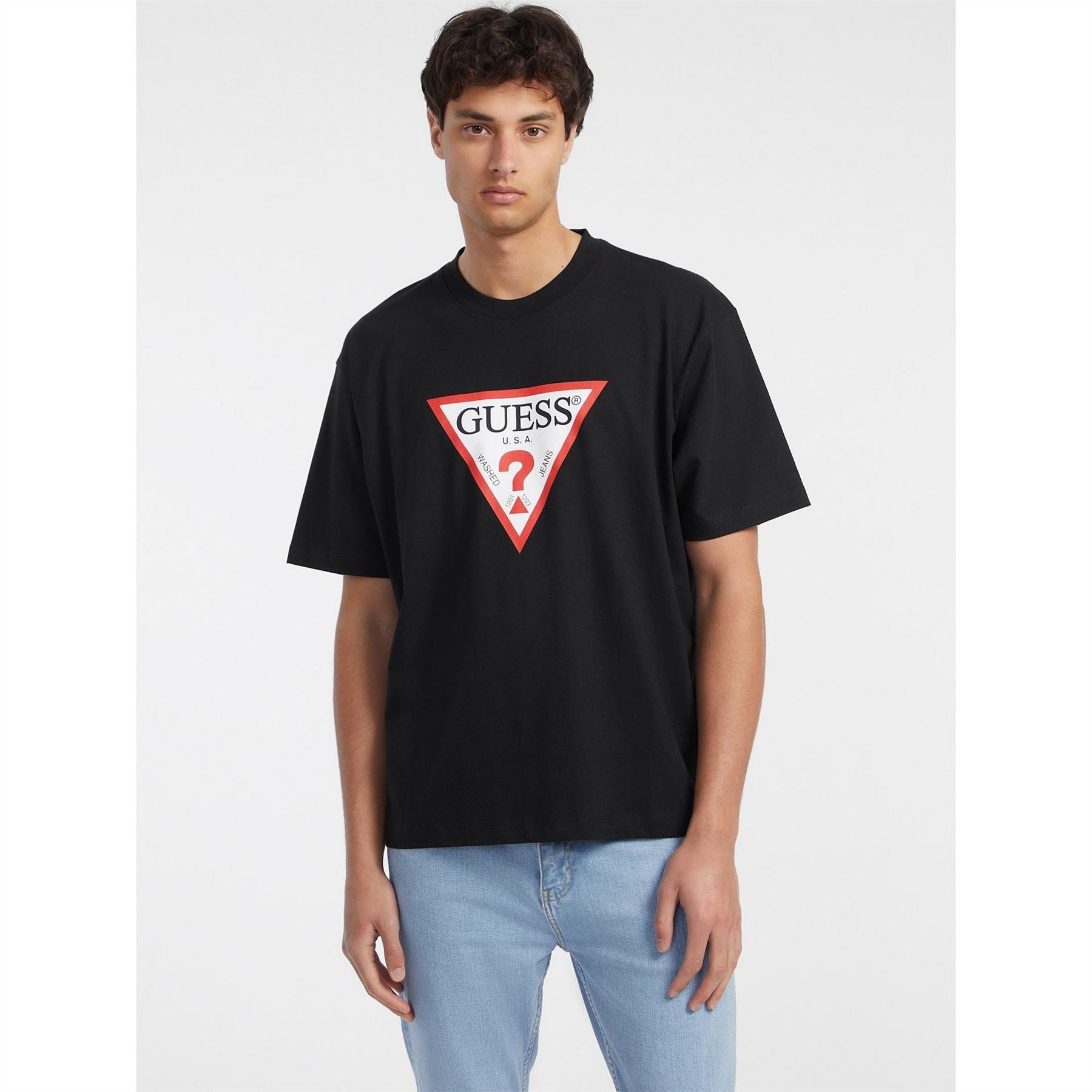 Guess Regular Fit Short Sleeve Crew Neck T-Shirt