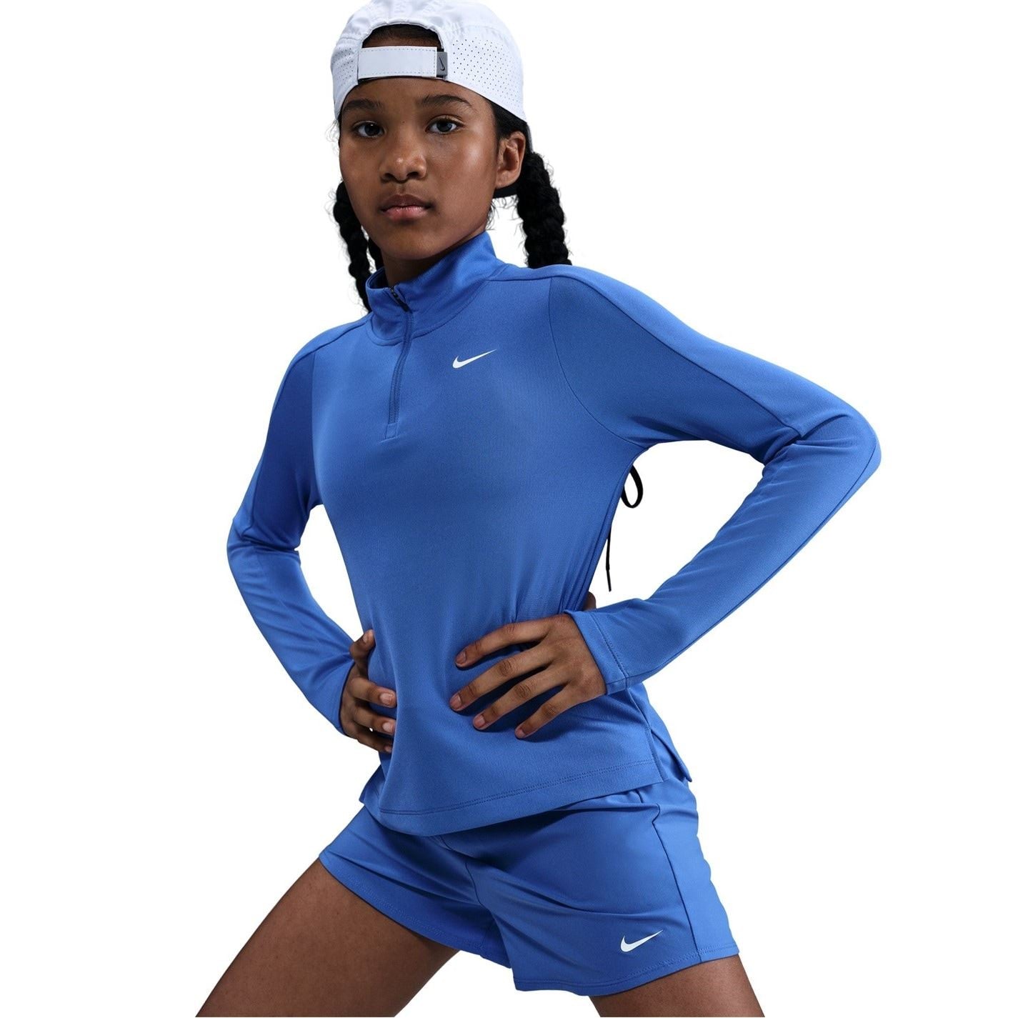 Nike Older Girls Dri Fit Long Sleeve Half Zip