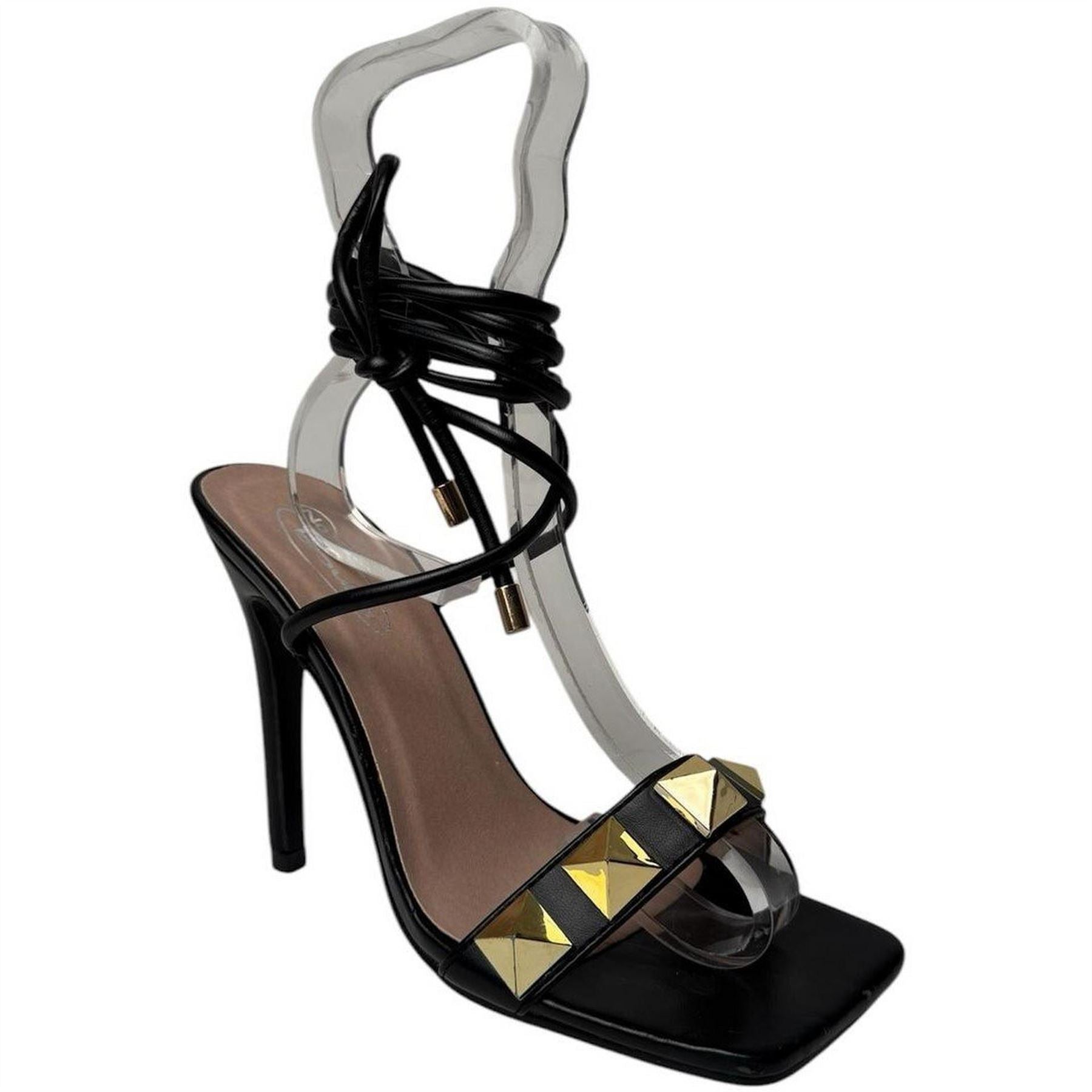 No Doubt Doub Stiletto Heel Open Toe Sandals